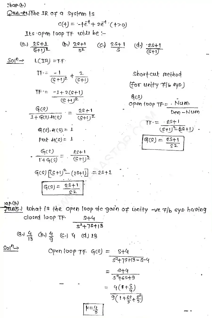 Page 10 of Introduction to control systems