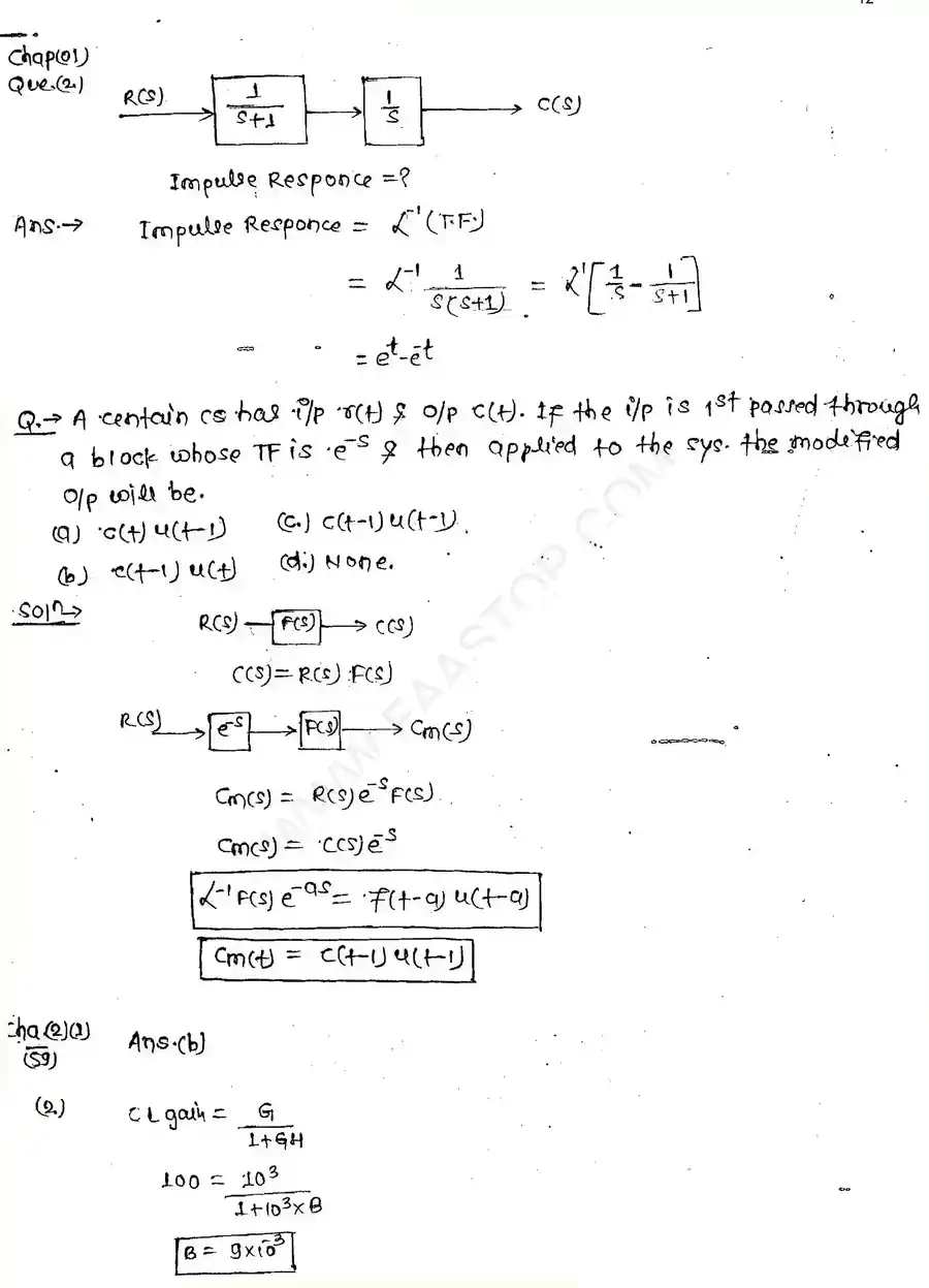 Page 12 of Introduction to control systems