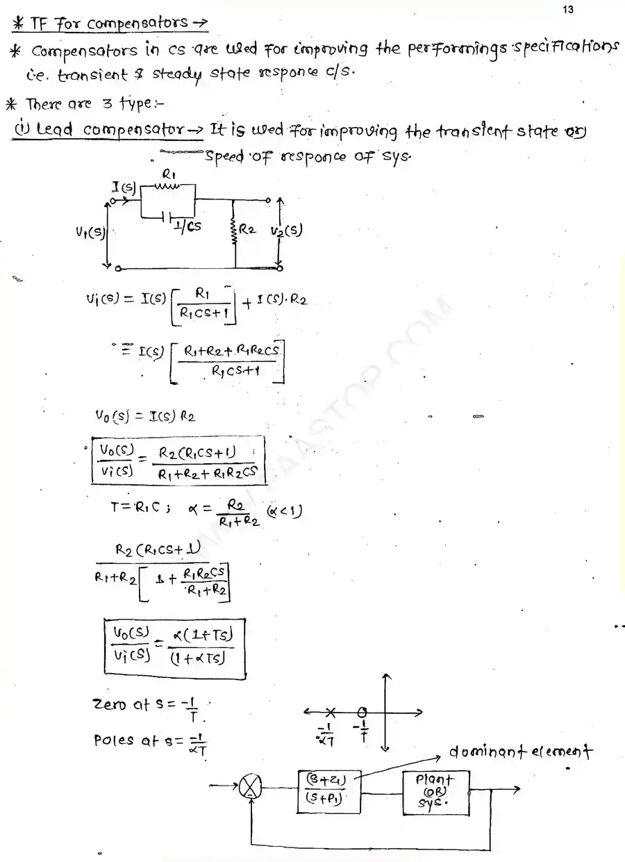 Page 13 of Introduction to control systems