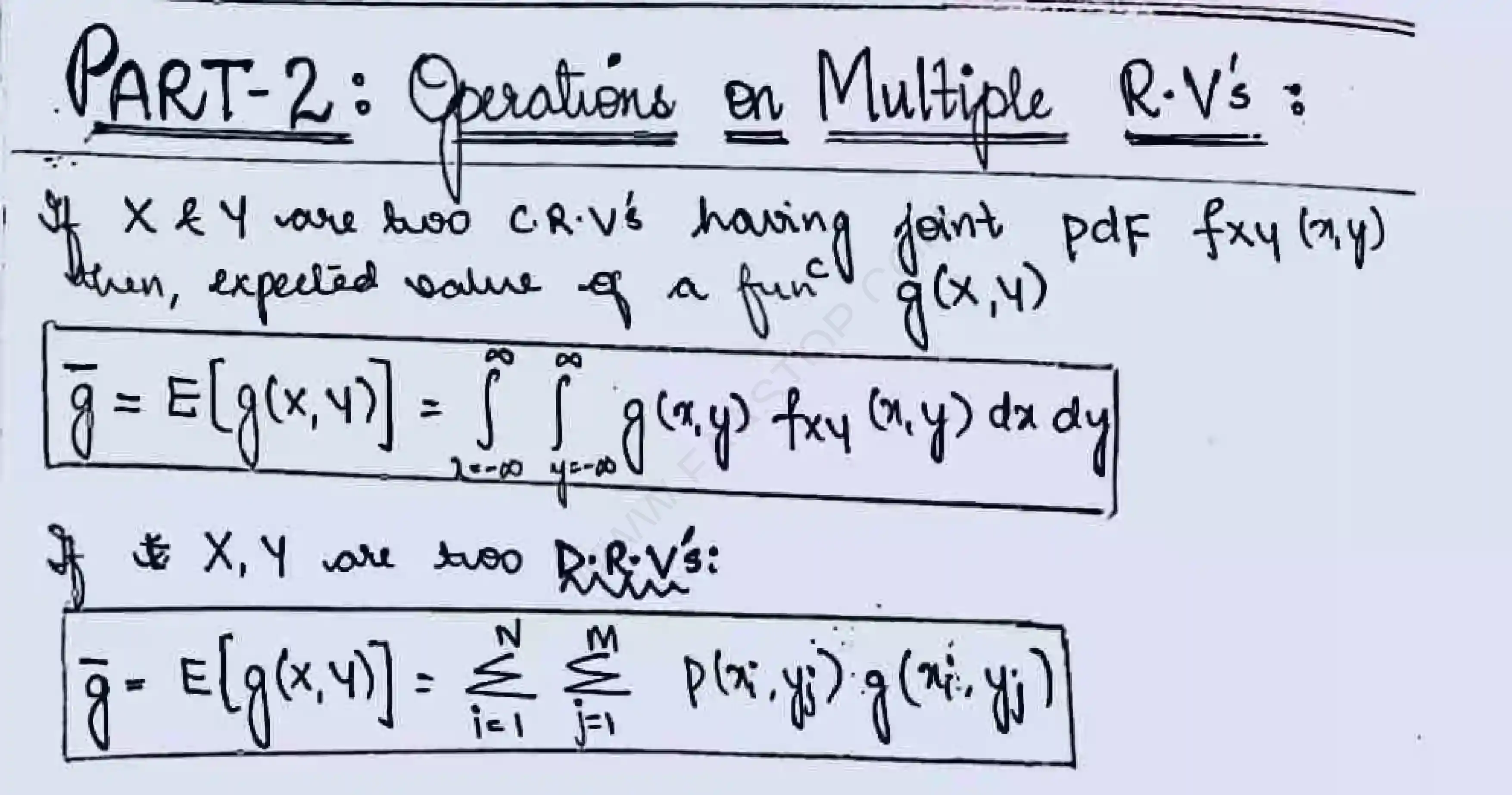 Page 1 of Operation on Multiple Random Variabl