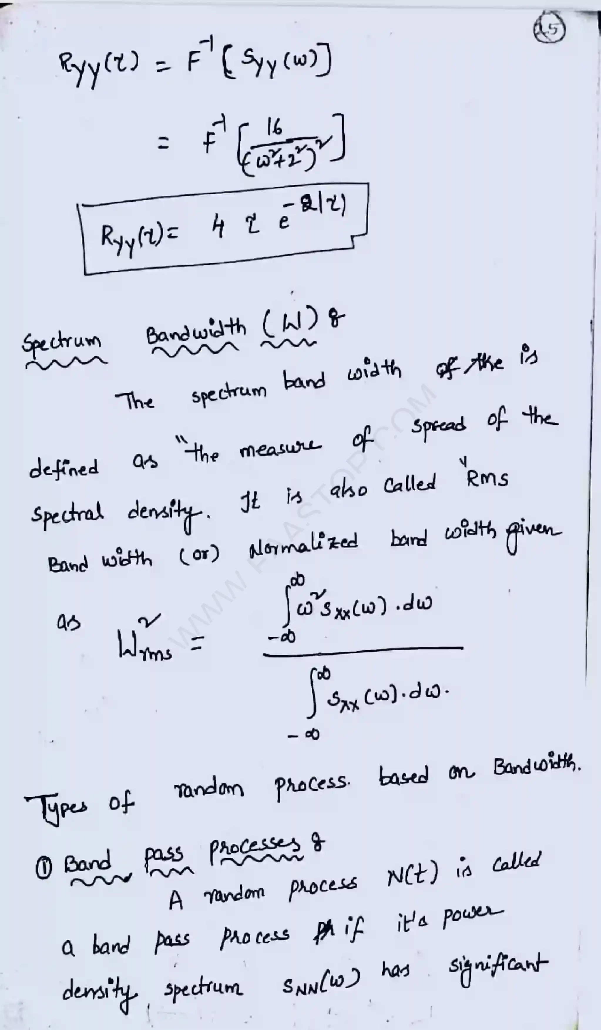 Page 23 of Random process and Spectral Characteristics