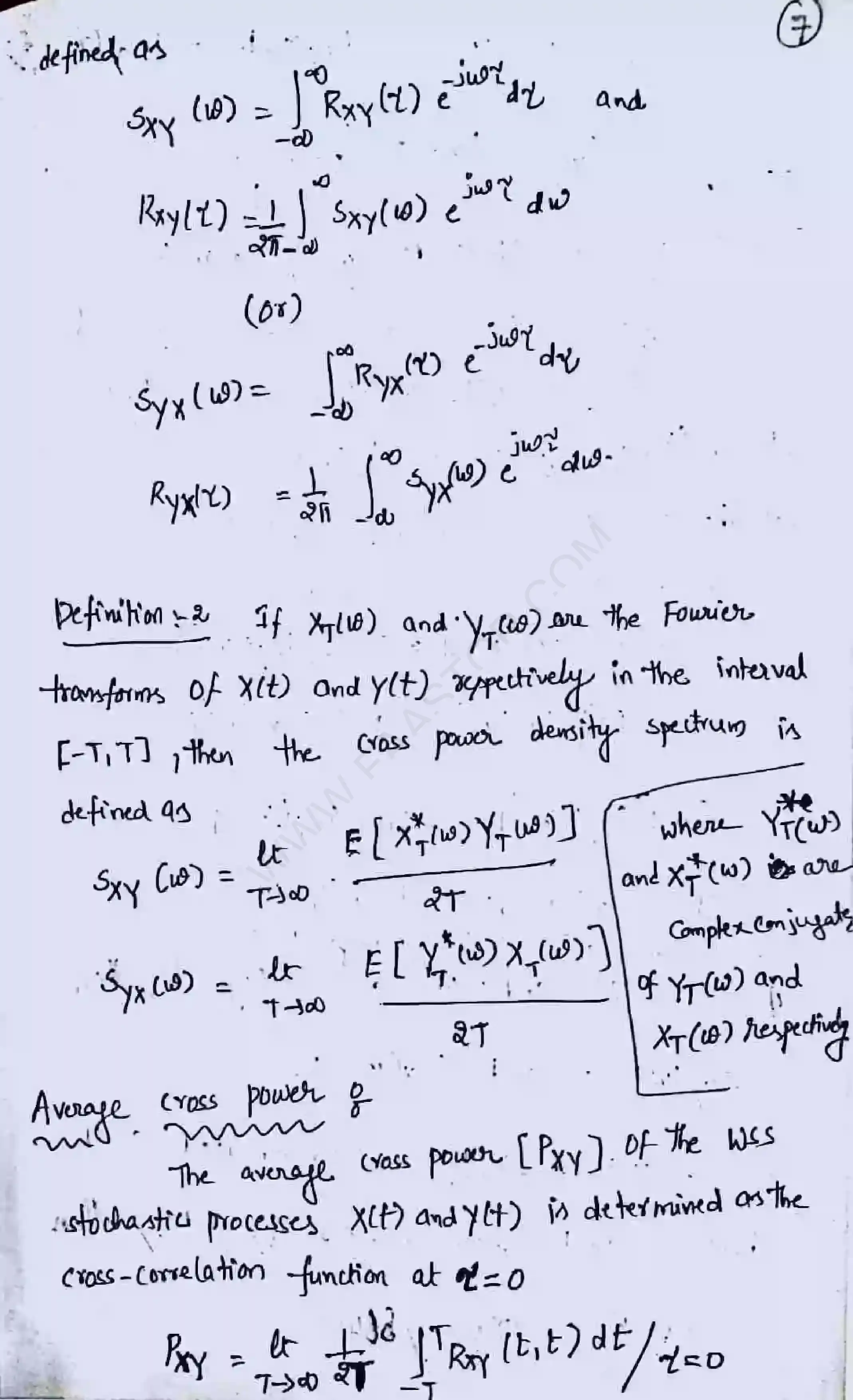 Page 7 of Random process and Spectral Characteristics