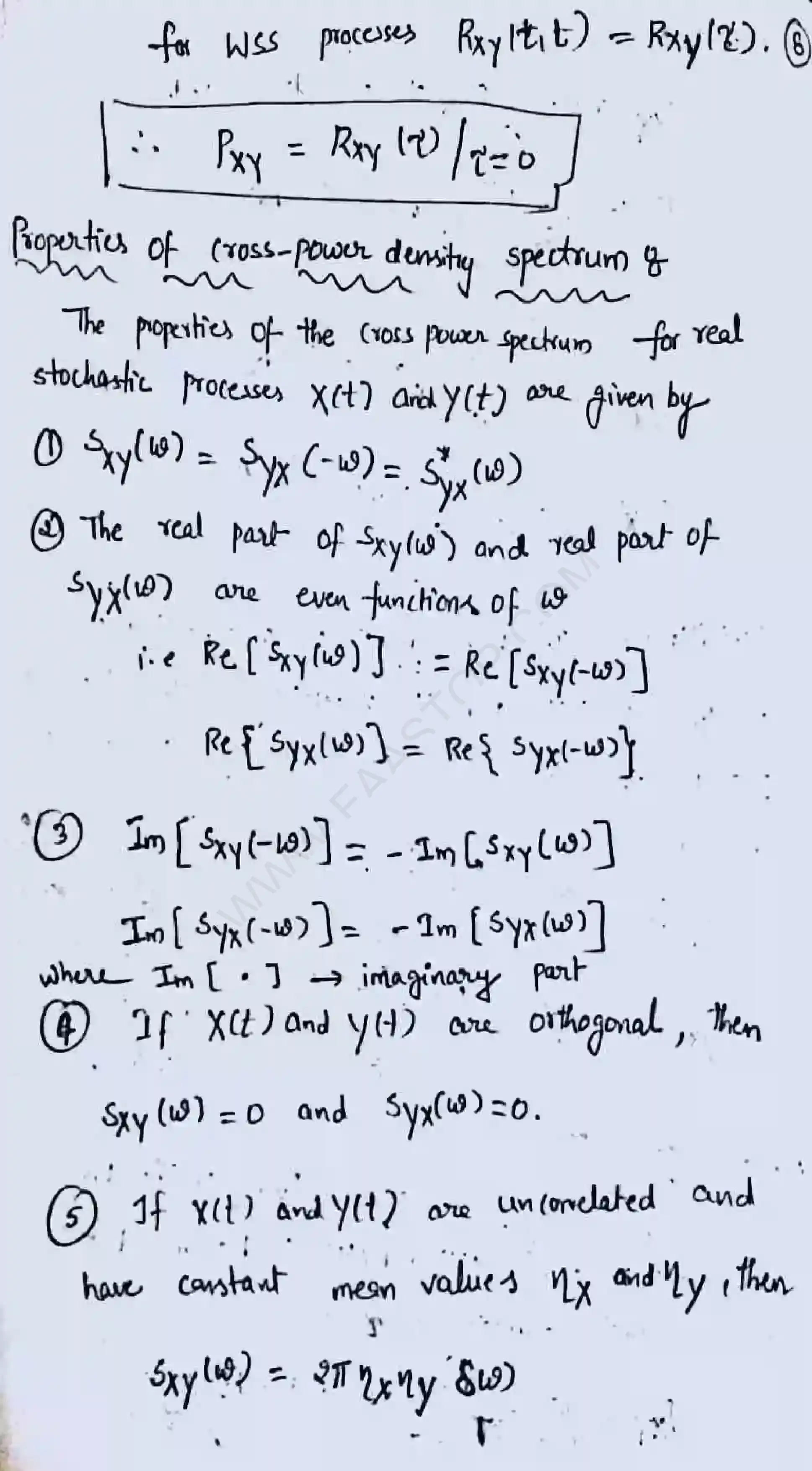 Page 8 of Random process and Spectral Characteristics