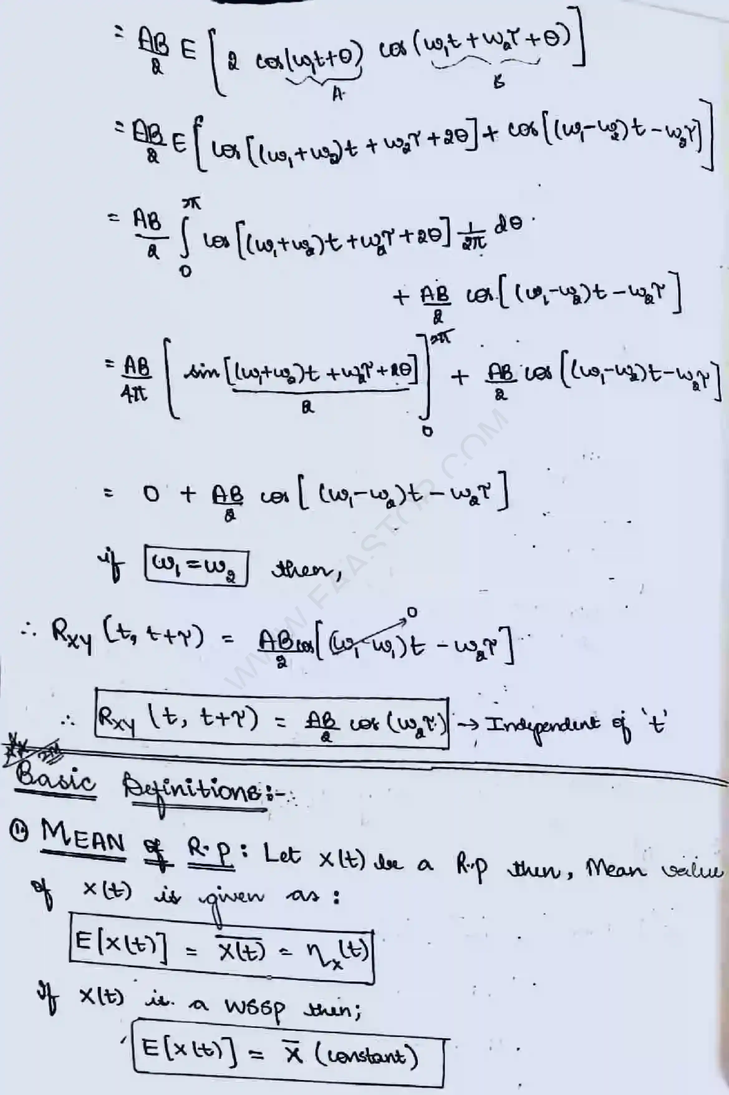 Page 12 of Stochastic Process