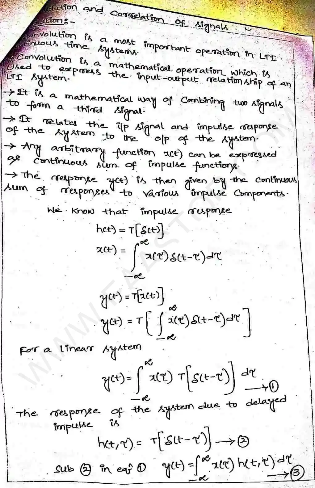 Page 1 of Convolution And Correlation Of Signal