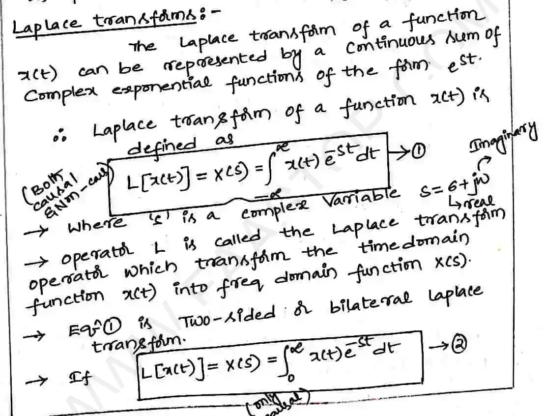 Page 2 of Laplace Transform