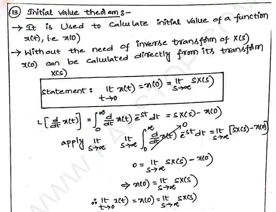 Page 38 of Laplace Transform