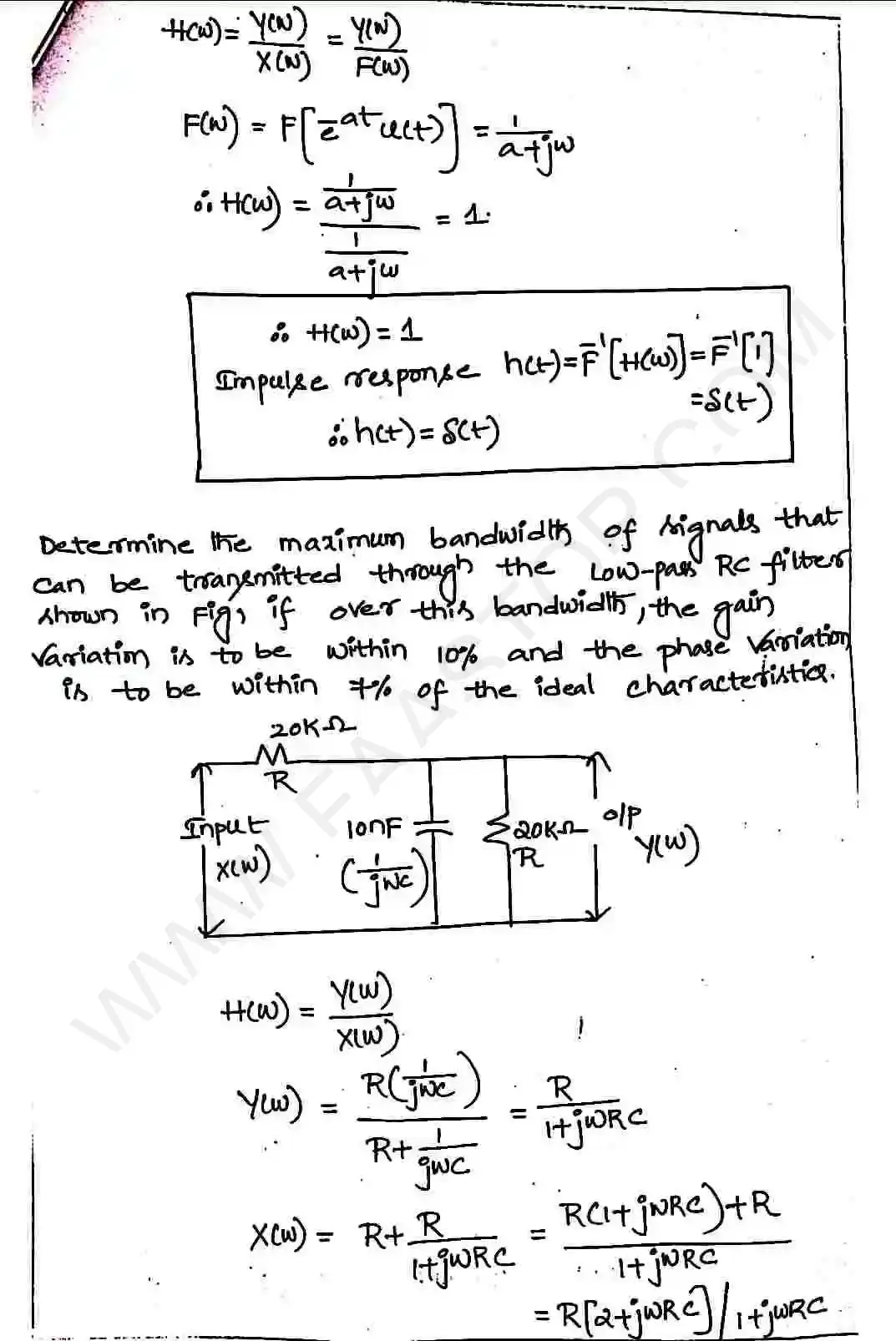 Page 38 of Signal Transmission Through Linear System