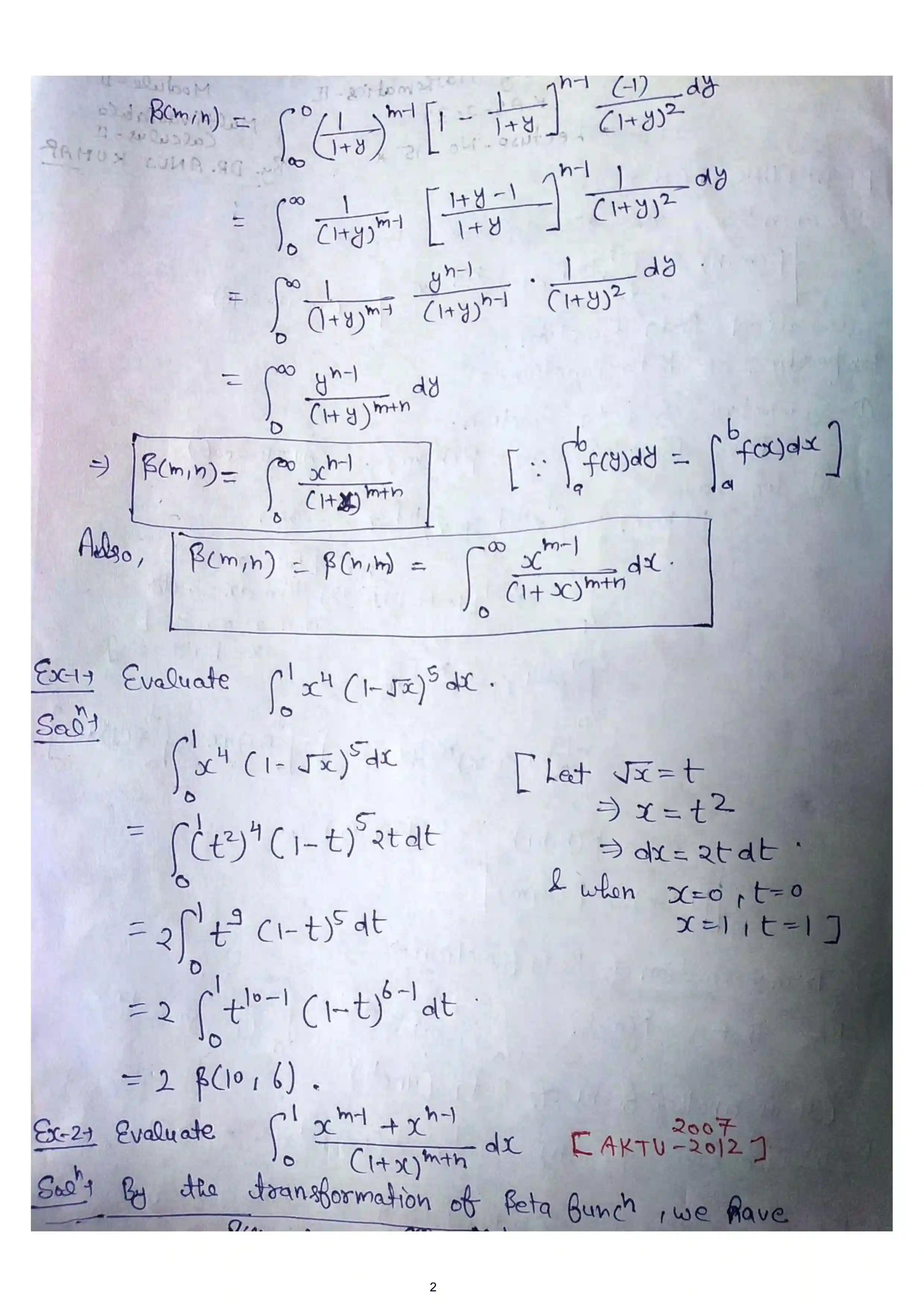Page 2 of Beta Gama Function