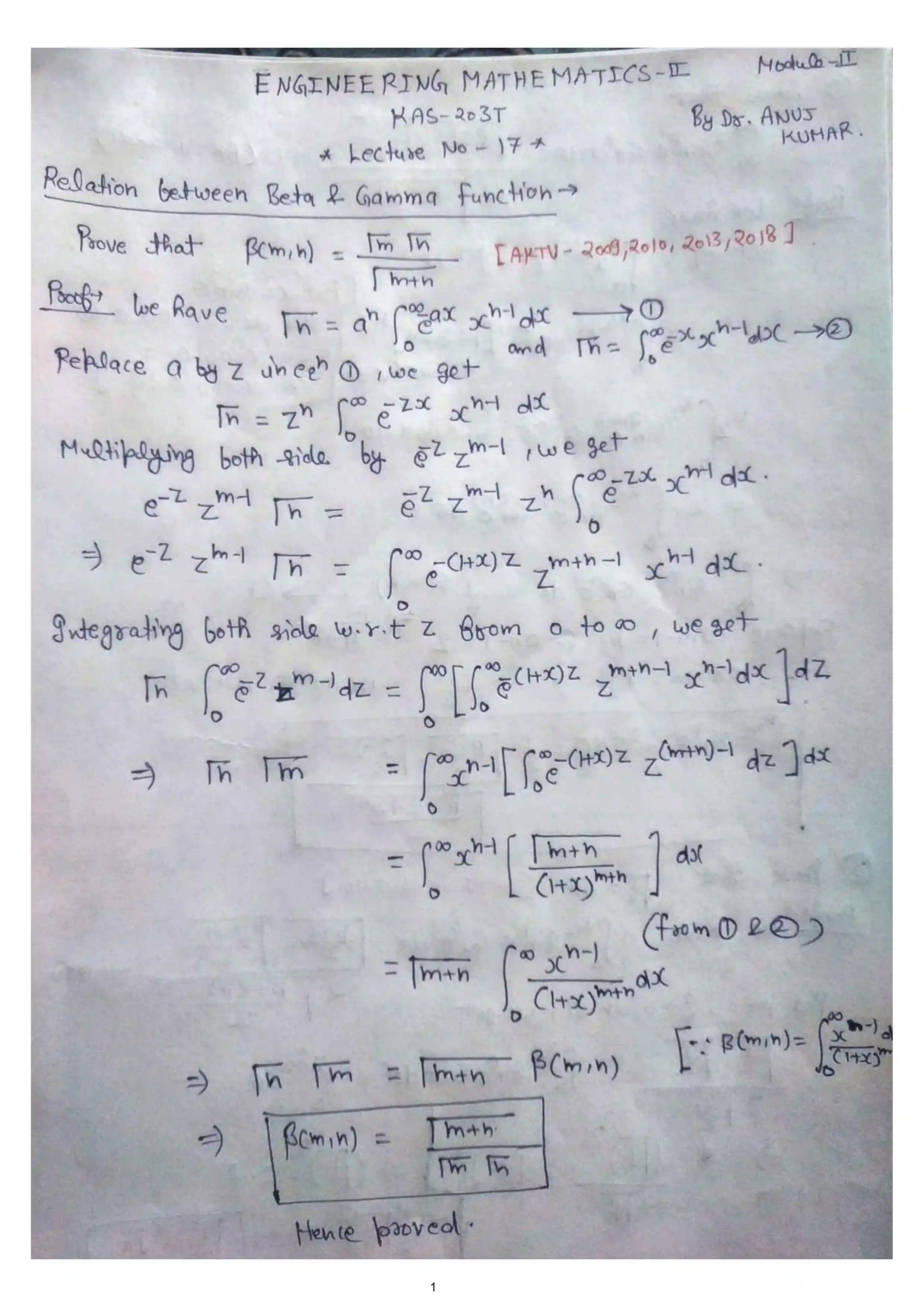 Page 10 of Beta Gama Function