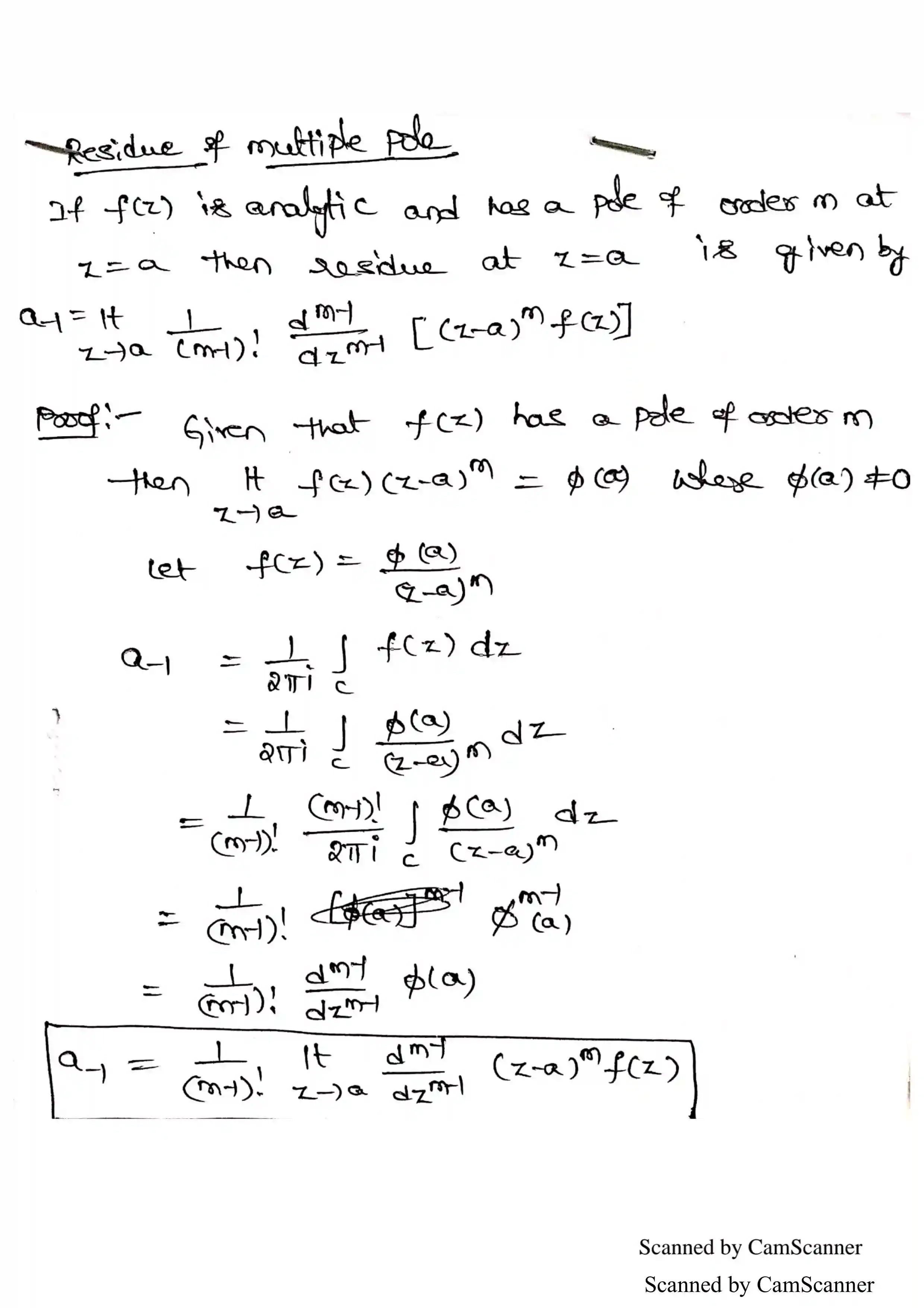 Page 3 of Calculus Of Residues