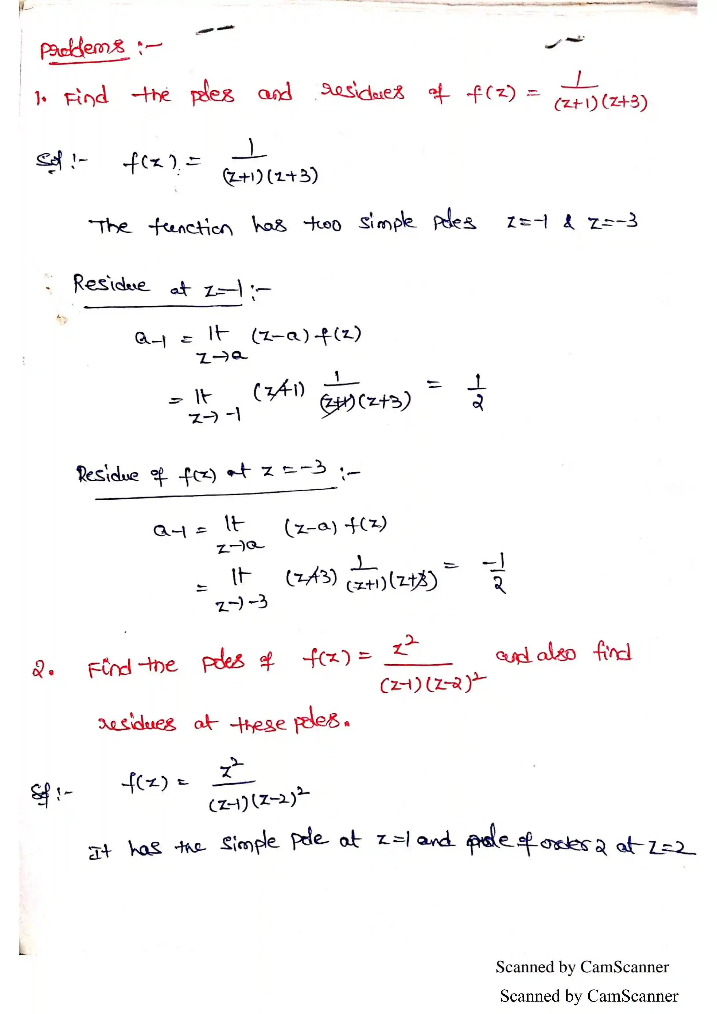 Page 4 of Calculus Of Residues