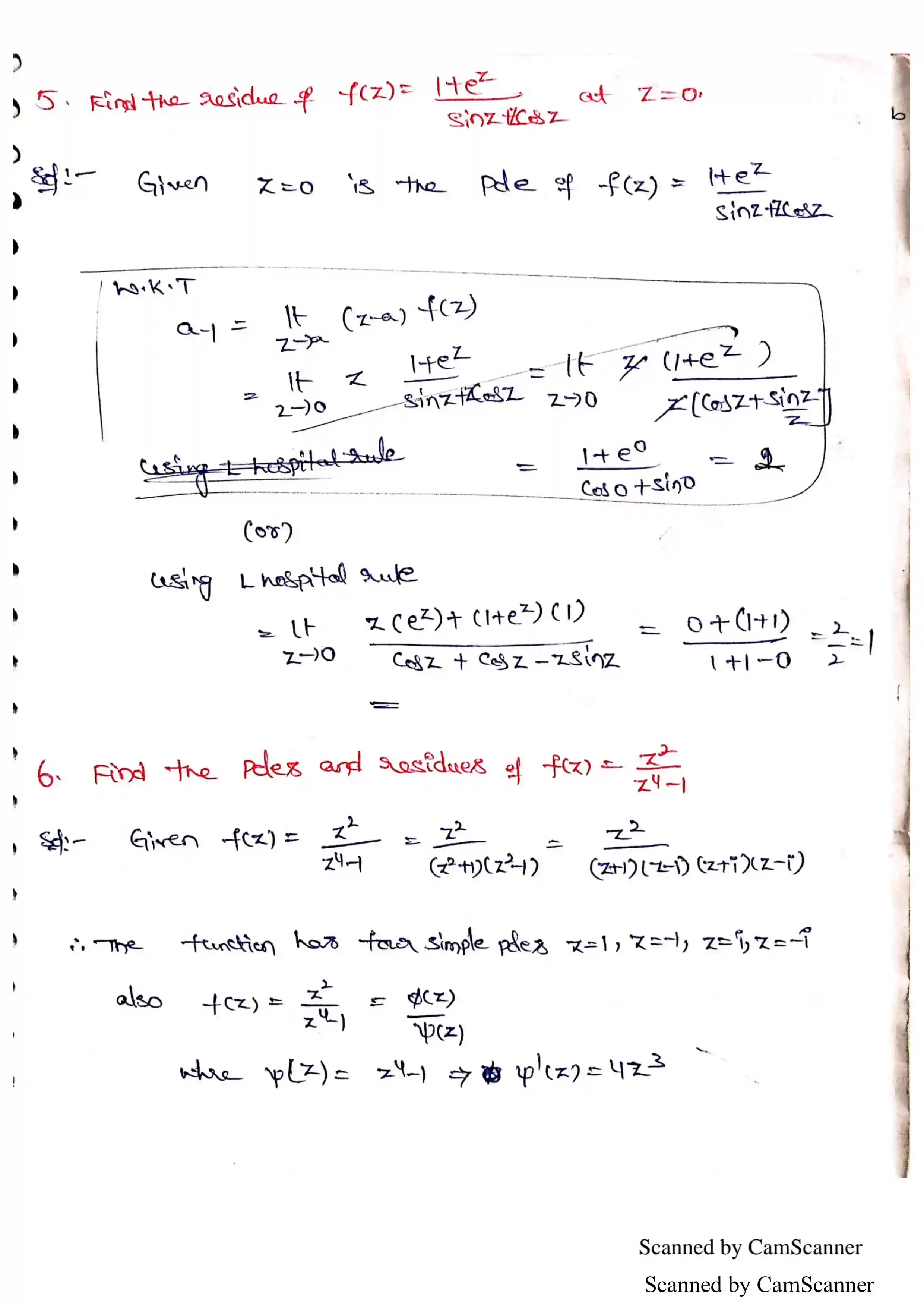 Page 7 of Calculus Of Residues