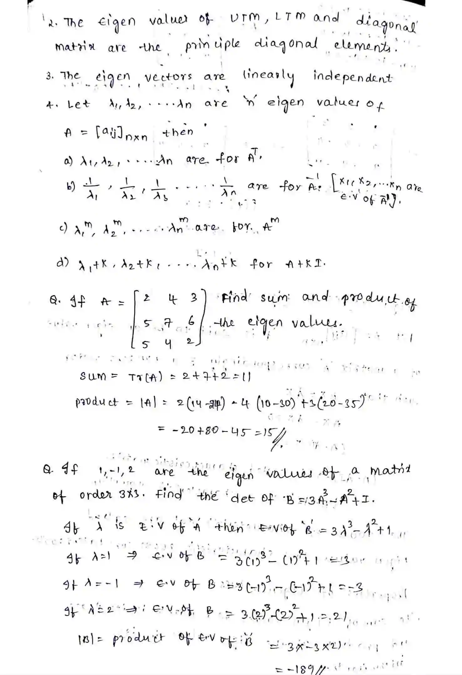 Page 2 of Eigen Values and EigenVectors