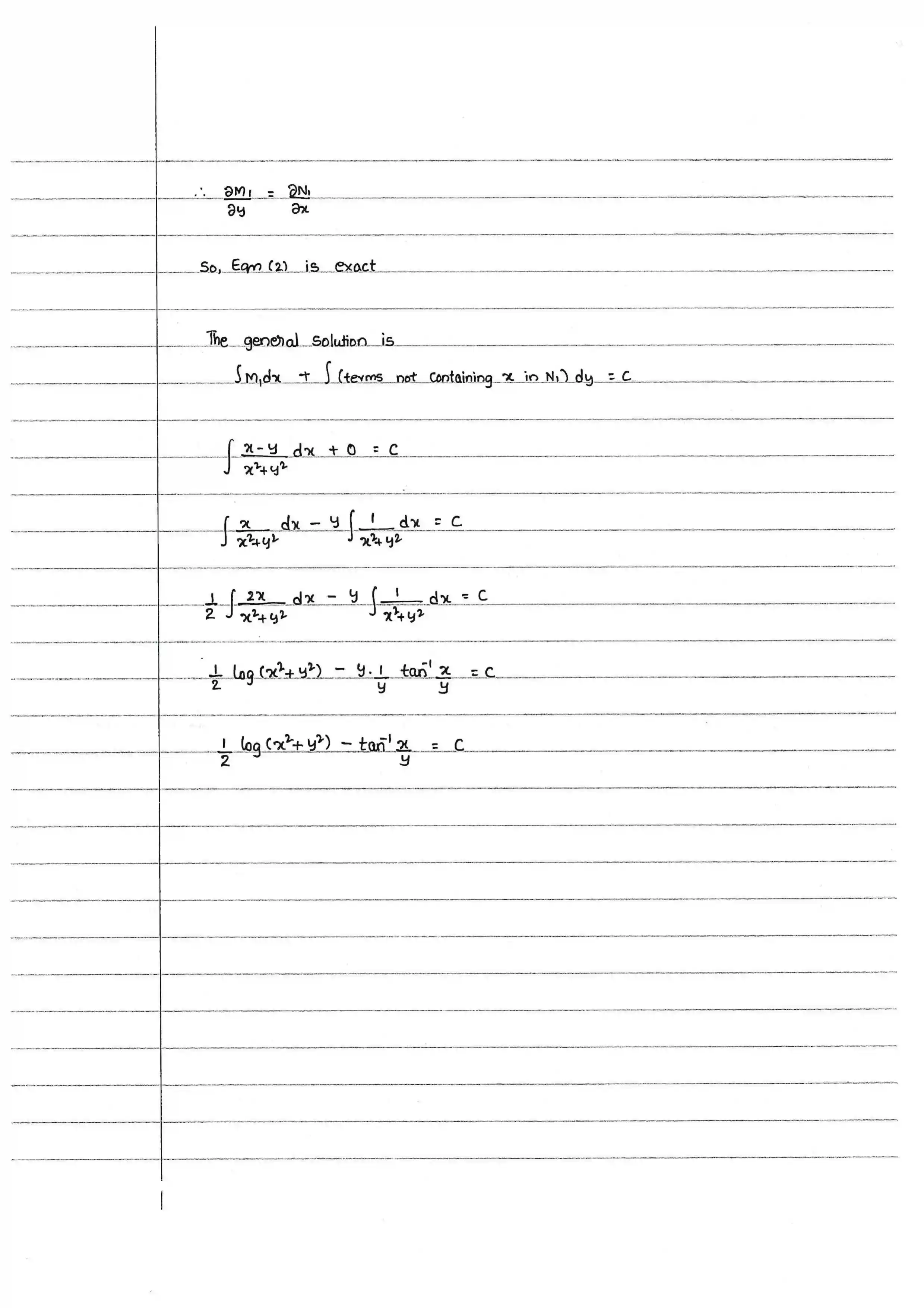 Page 15 of Exact Differential Equations