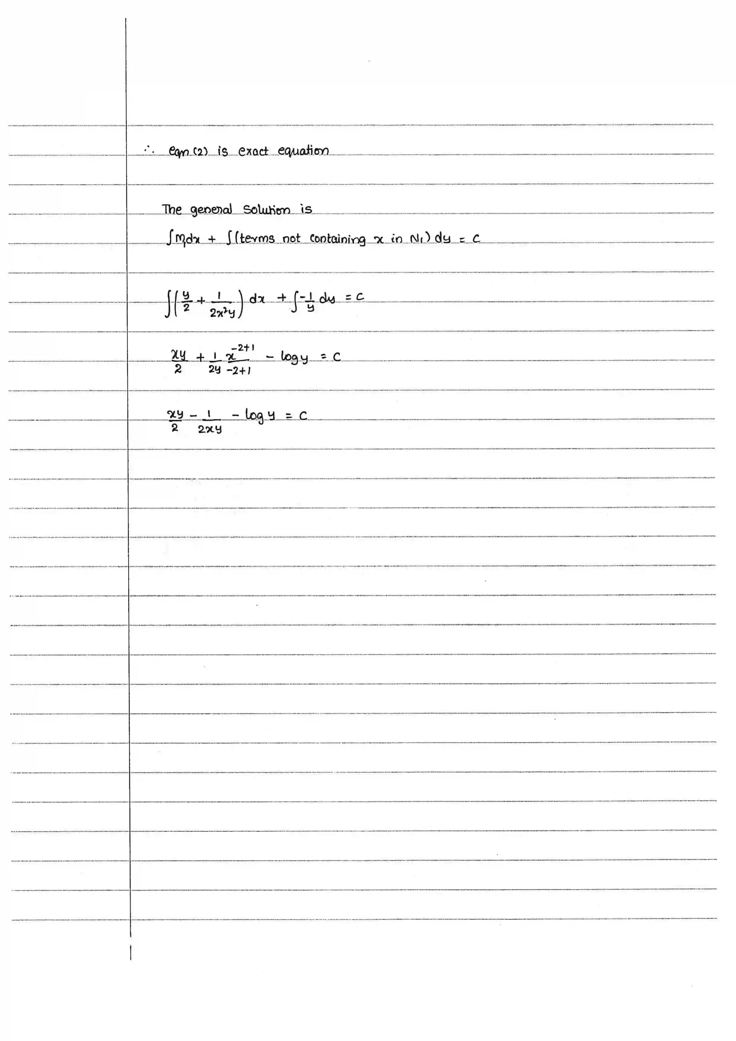 Page 23 of Exact Differential Equations