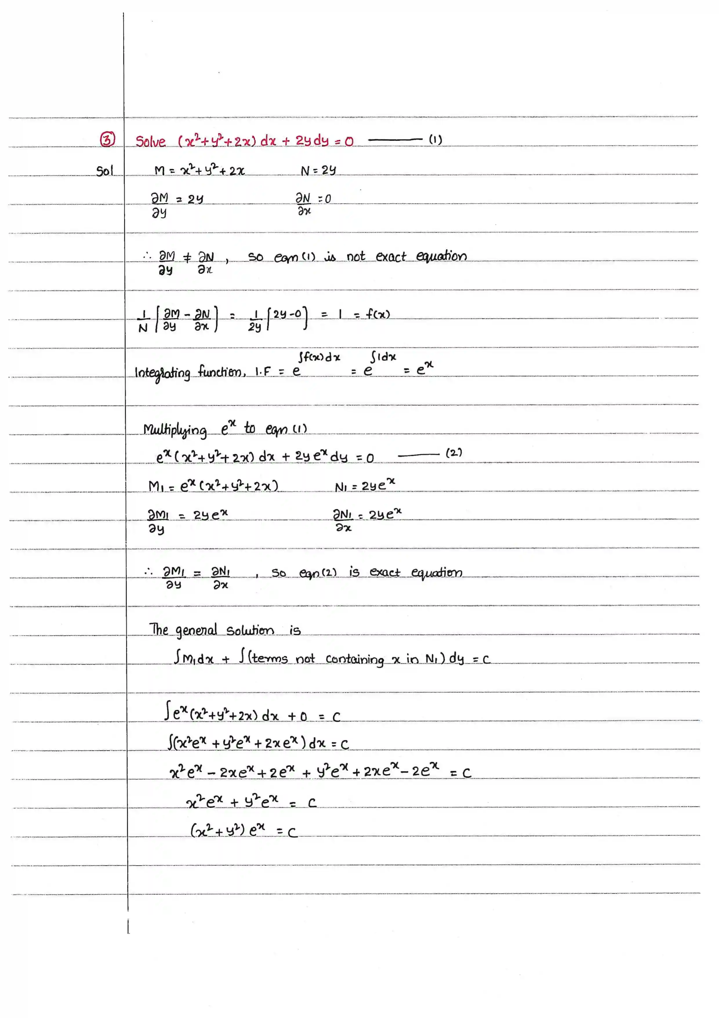 Page 27 of Exact Differential Equations