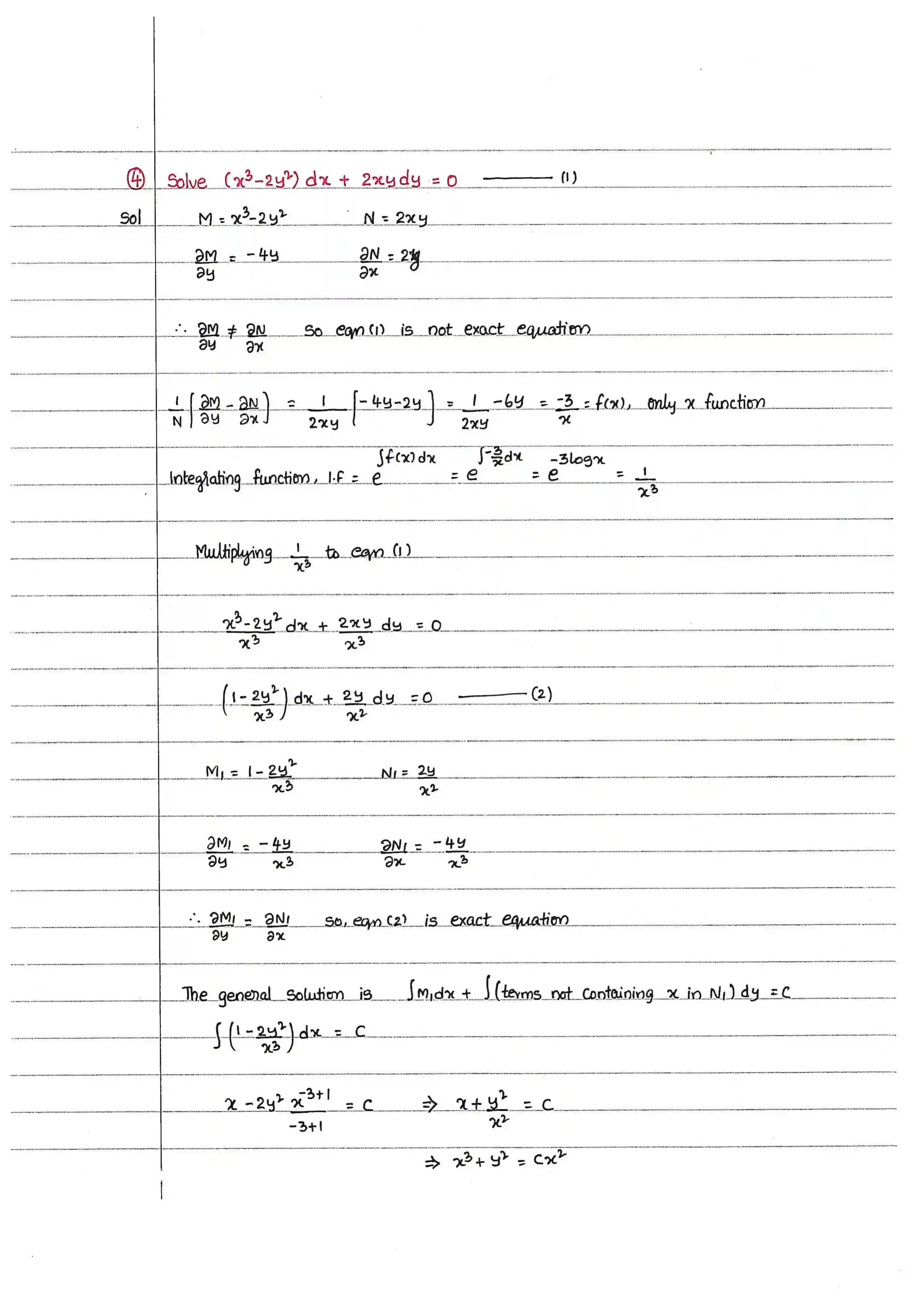 Page 28 of Exact Differential Equations