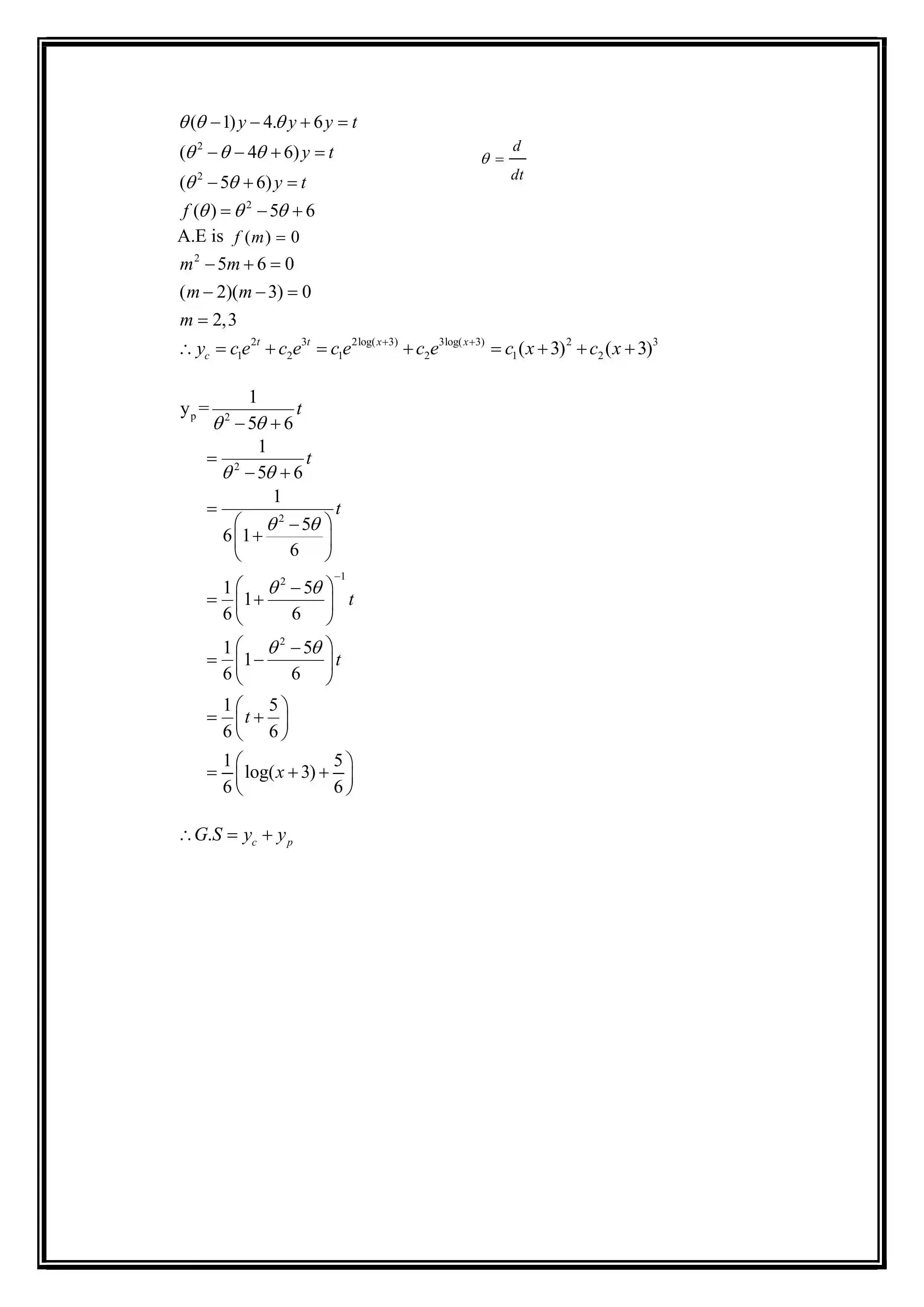 Page 18 of Higher Order DE Continue