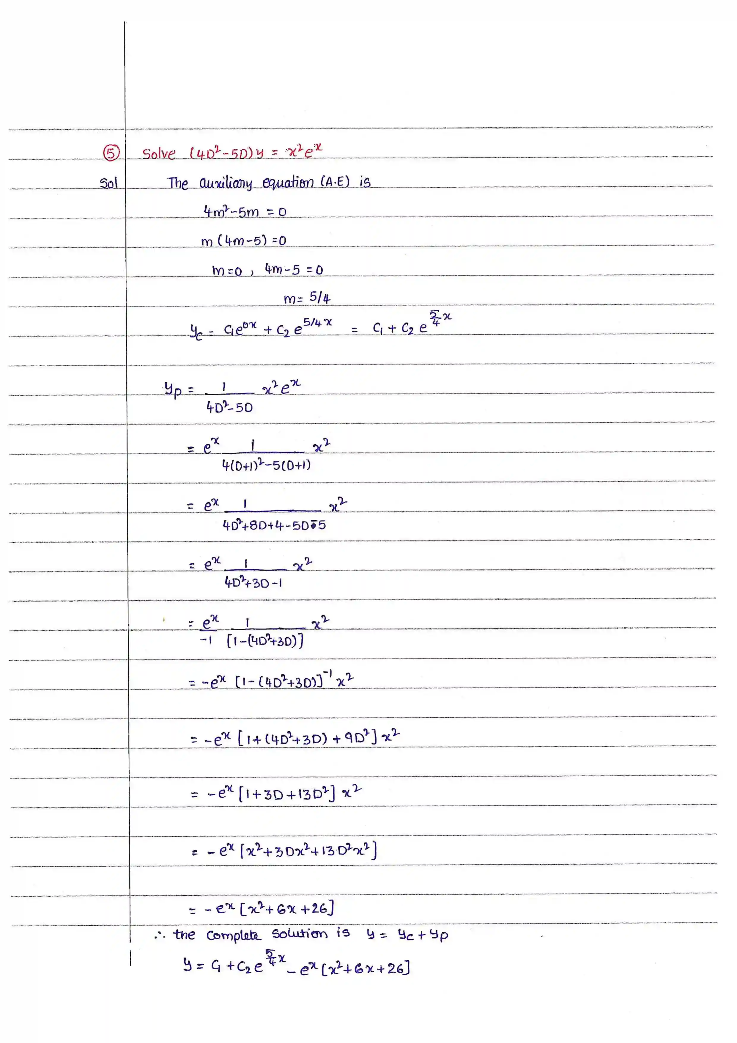 Page 36 of Higher Order Differential Equation