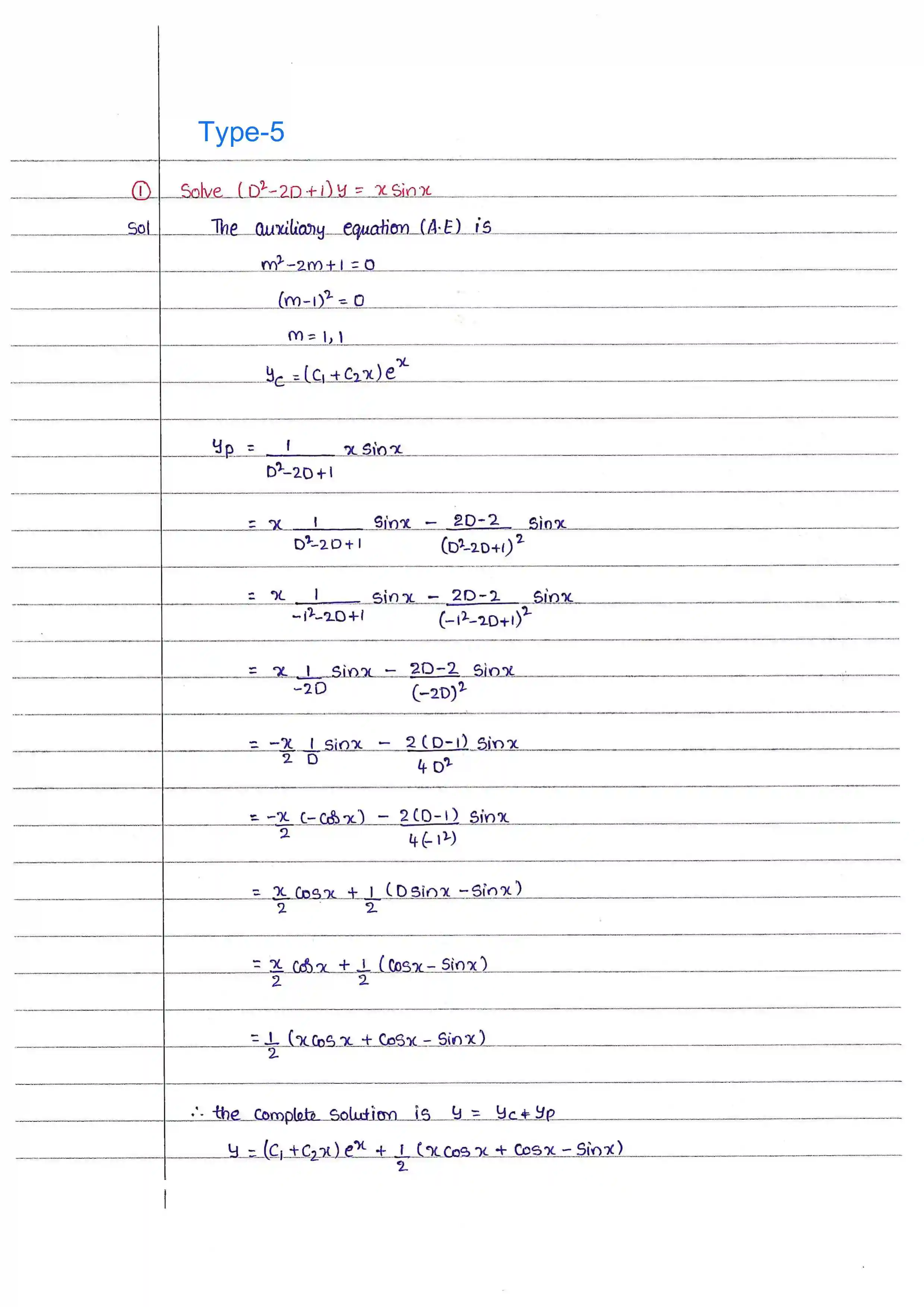Page 39 of Higher Order Differential Equation
