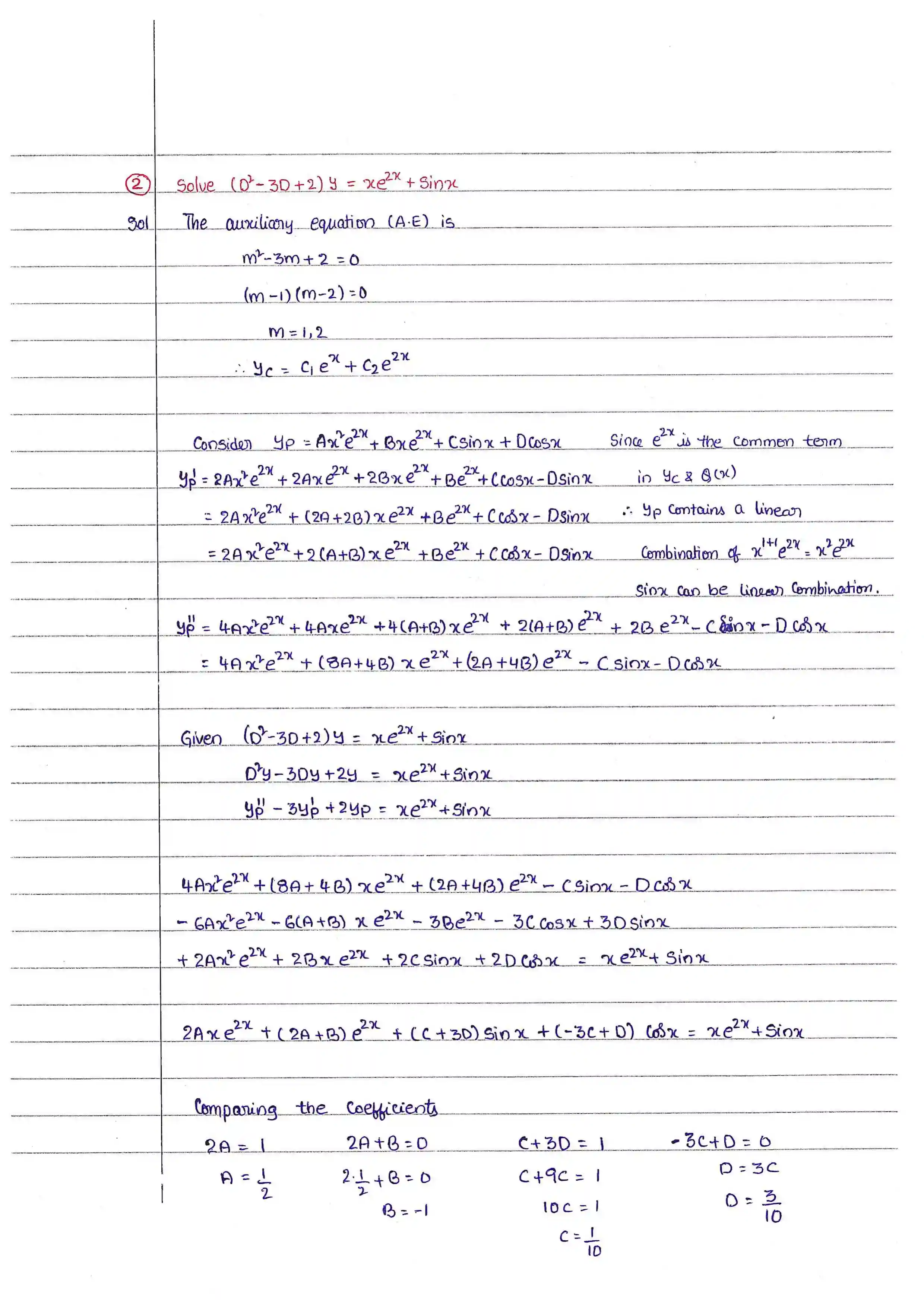 Page 50 of Higher Order Differential Equation