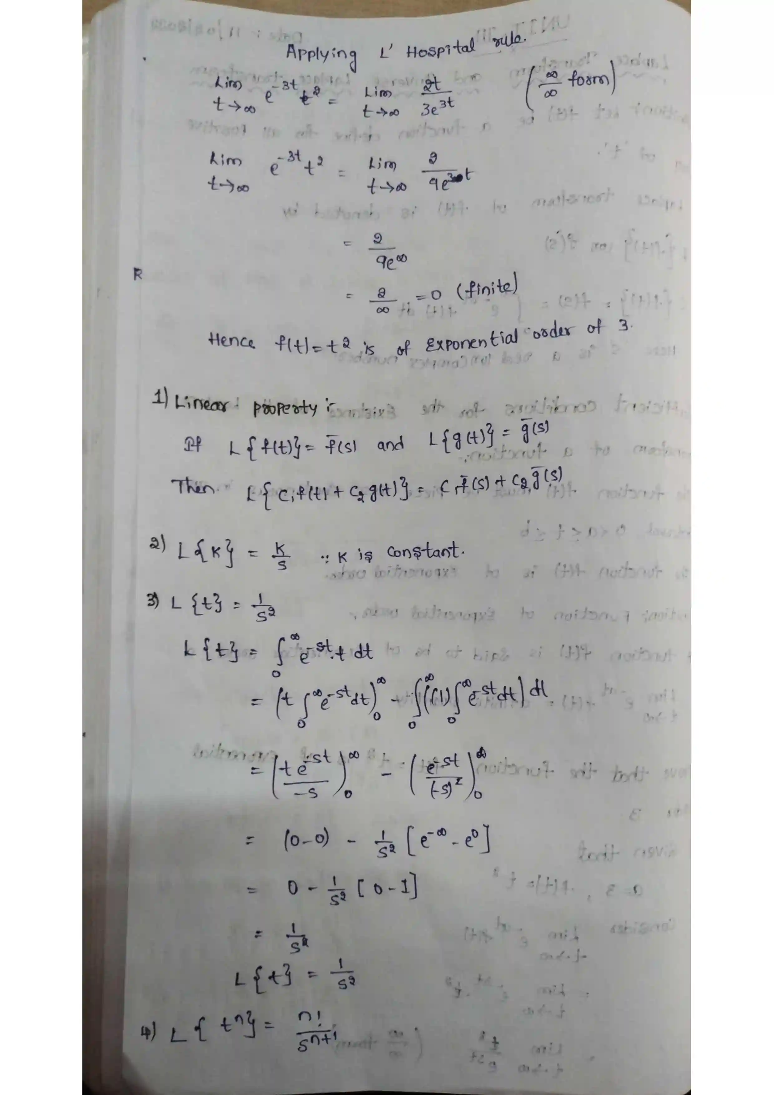 Page 2 of Laplace Transform