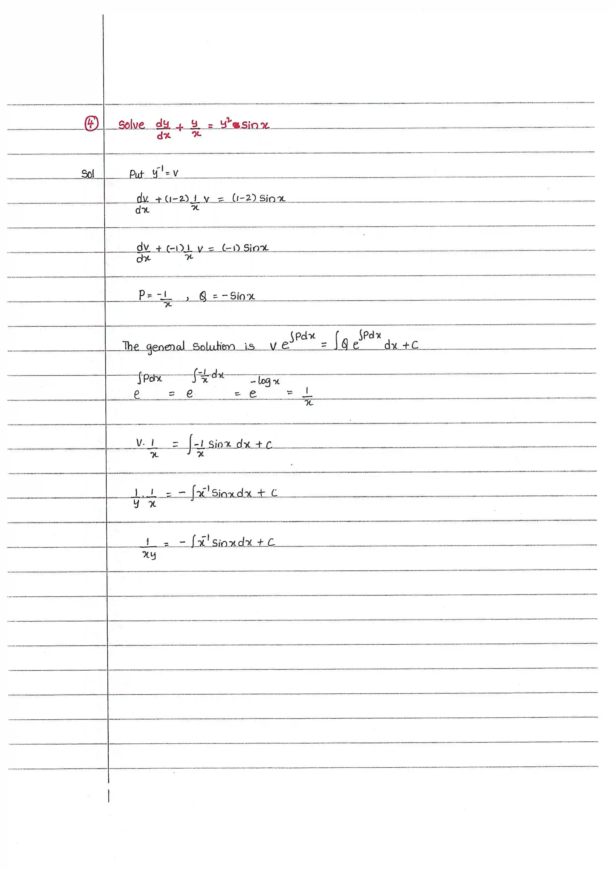 Page 14 of Linear And Bernoulli's Differential Equations