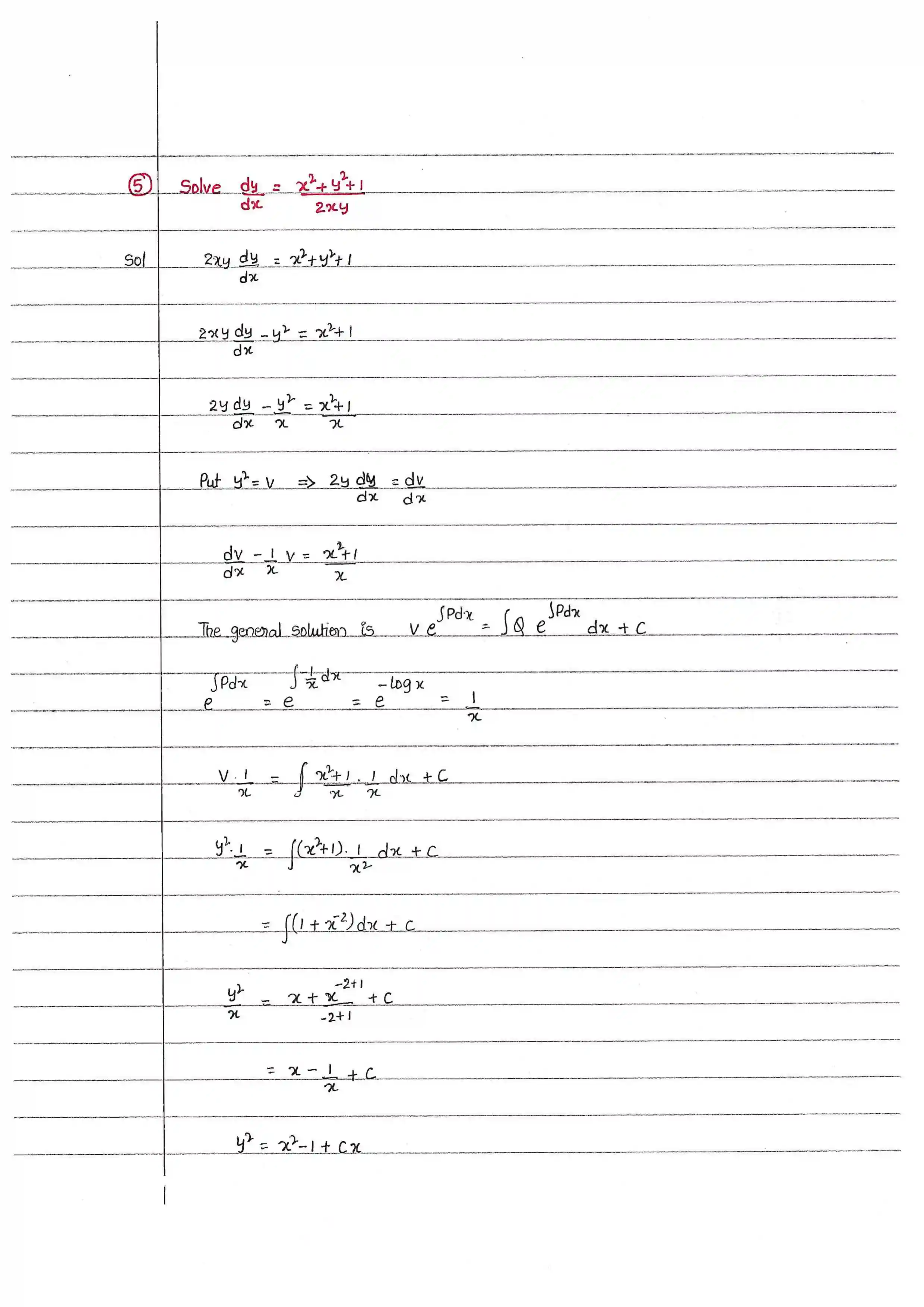 Page 15 of Linear And Bernoulli's Differential Equations