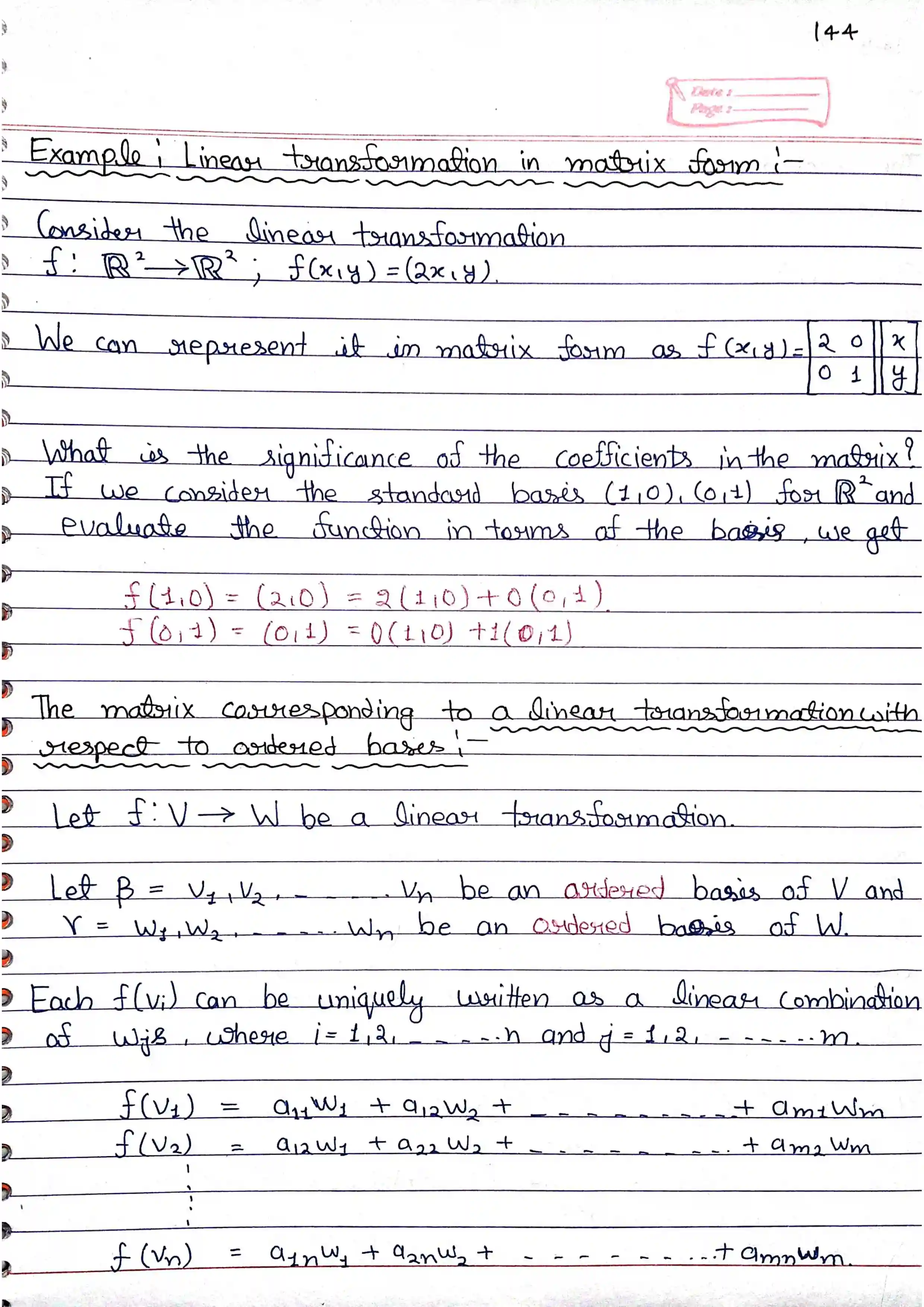 Page 2 of Linear Transformation