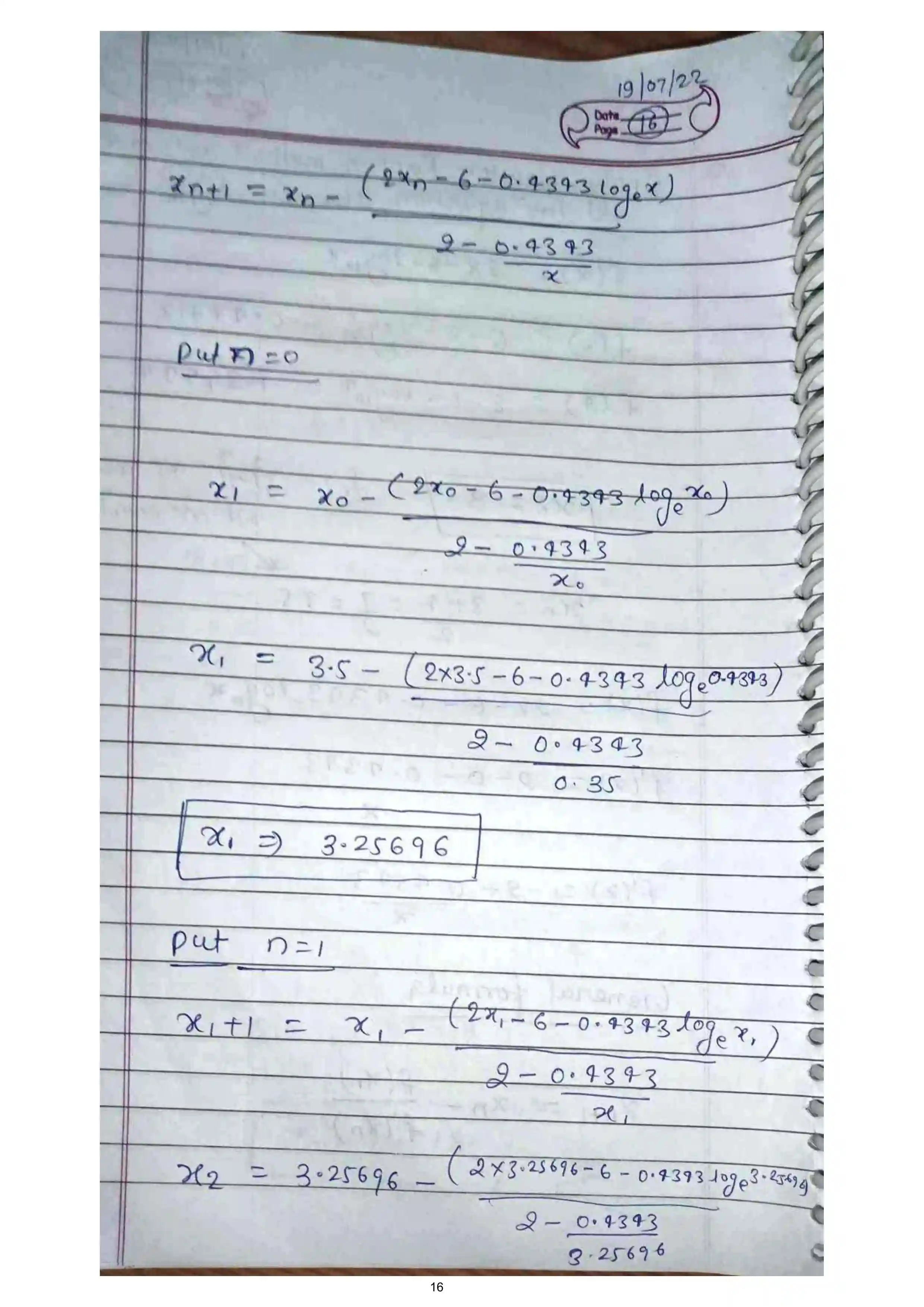 Page 16 of Numerical solution of algebraic eq