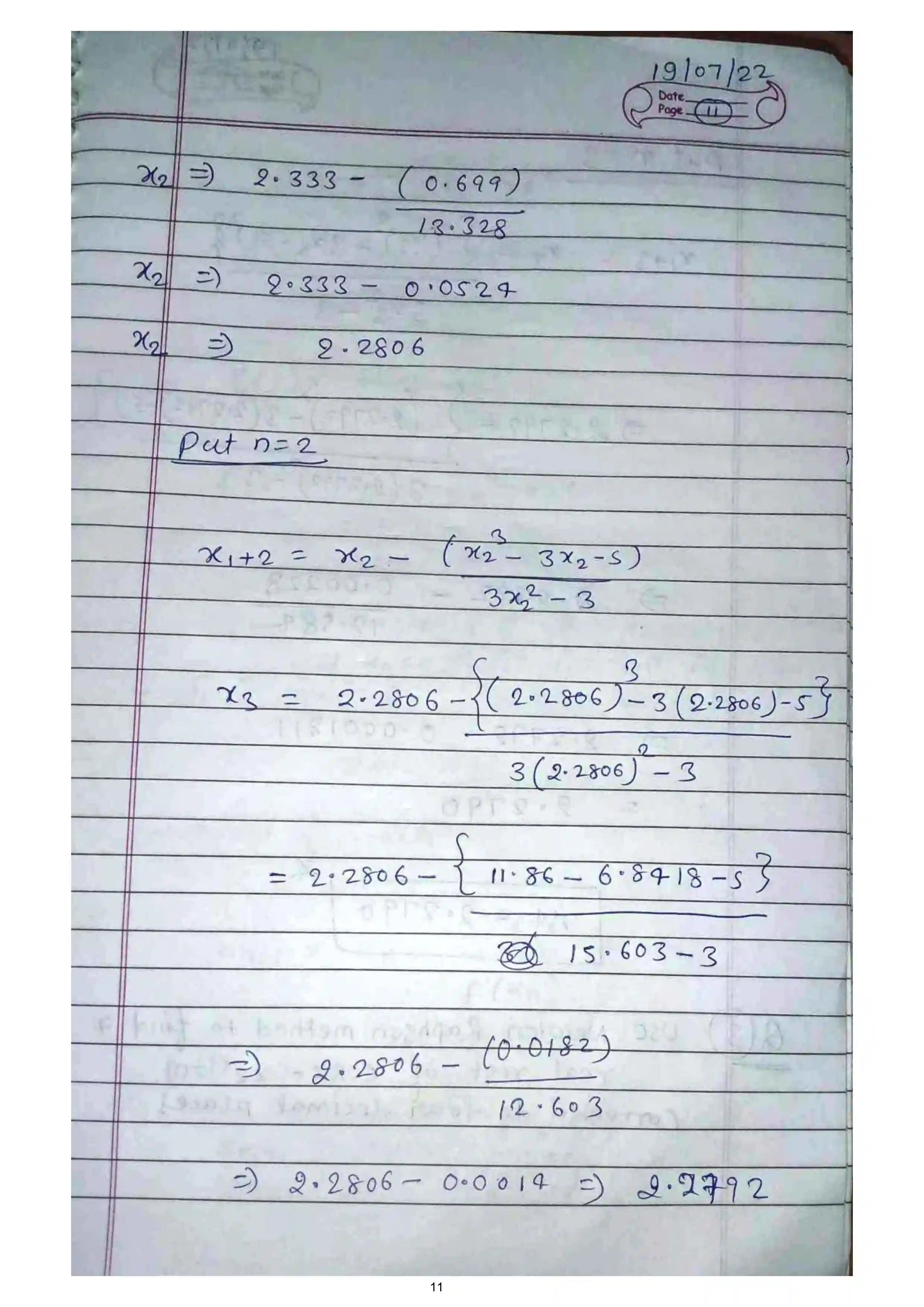 Page 28 of Numerical solution of algebraic eq