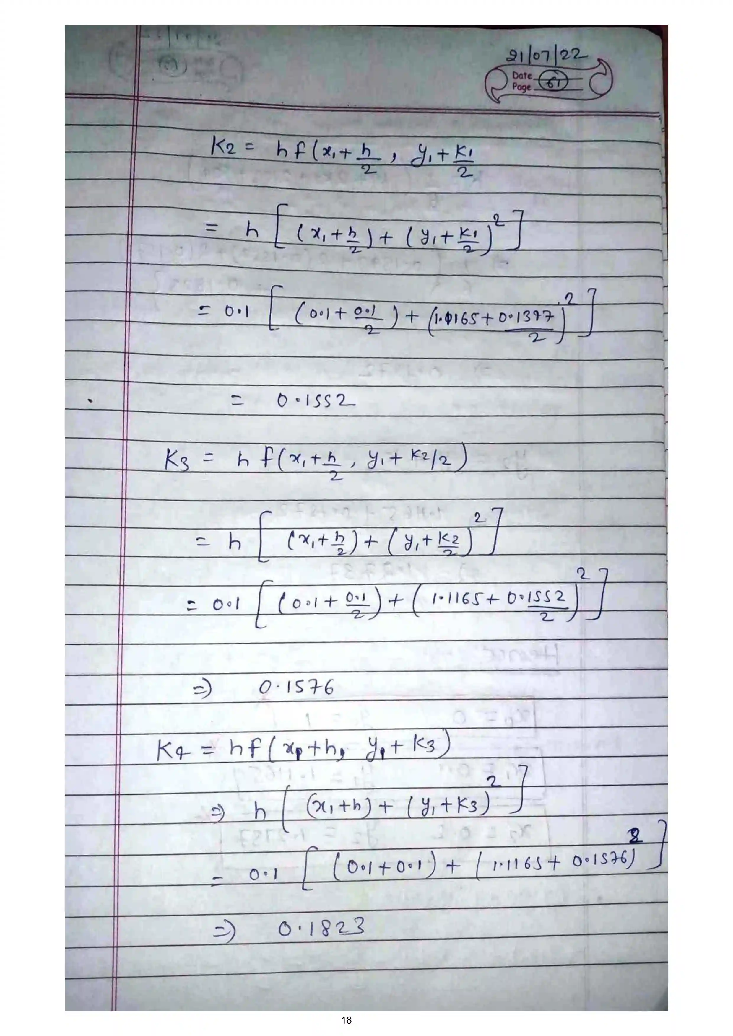 Page 18 of Numerical Solution of ODE