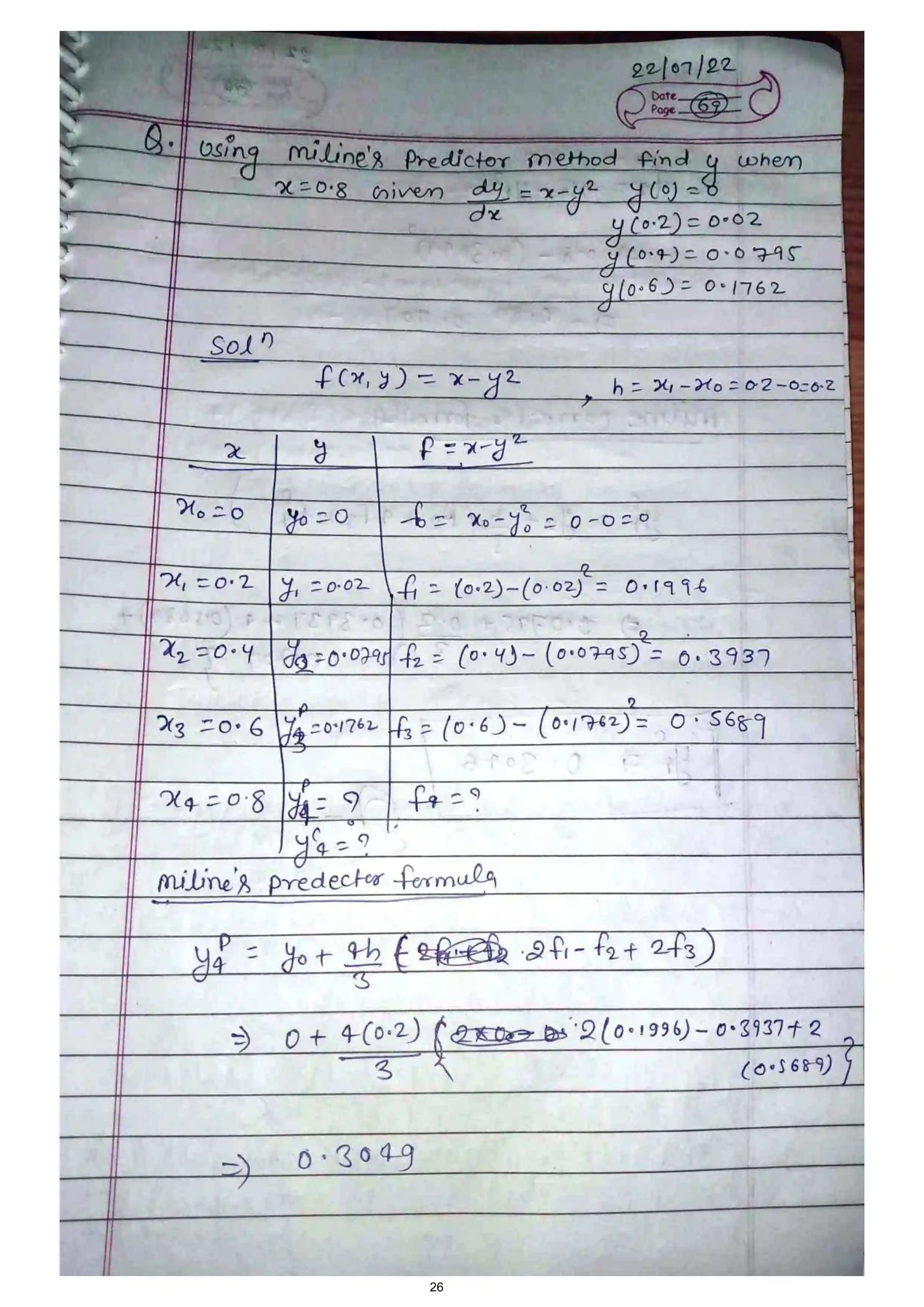 Page 26 of Numerical Solution of ODE