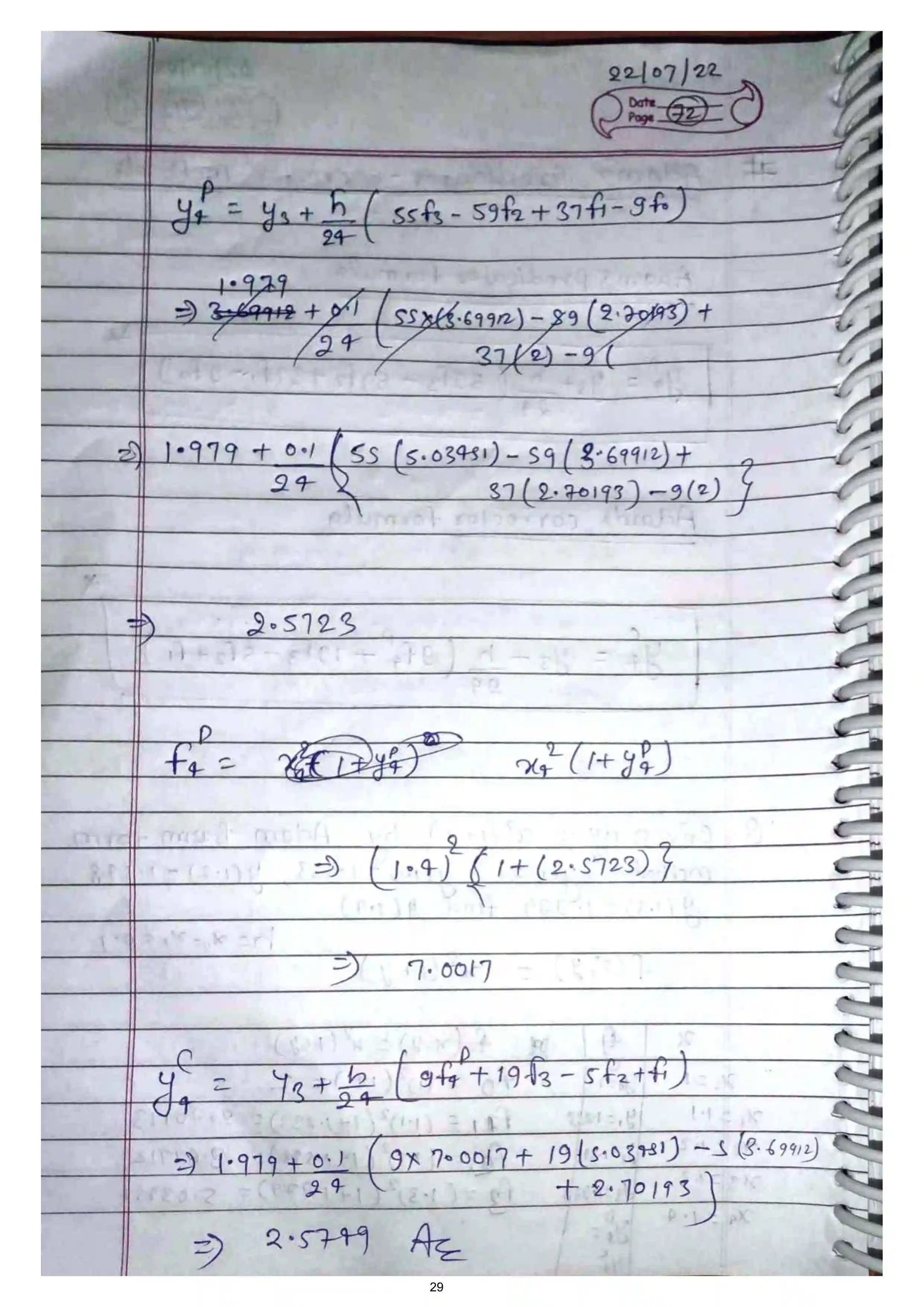 Page 29 of Numerical Solution of ODE