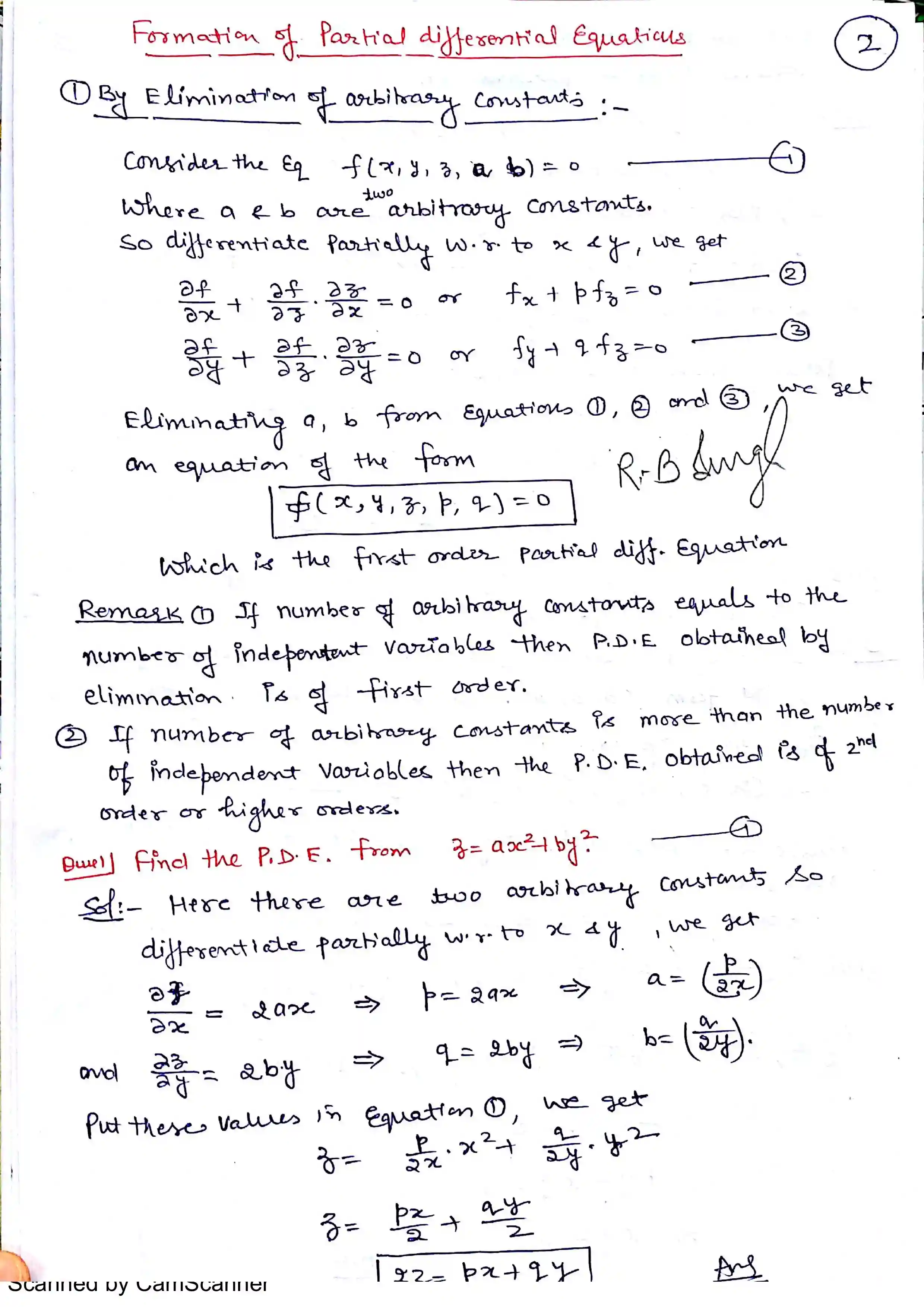 Page 3 of Partial Differential Equation