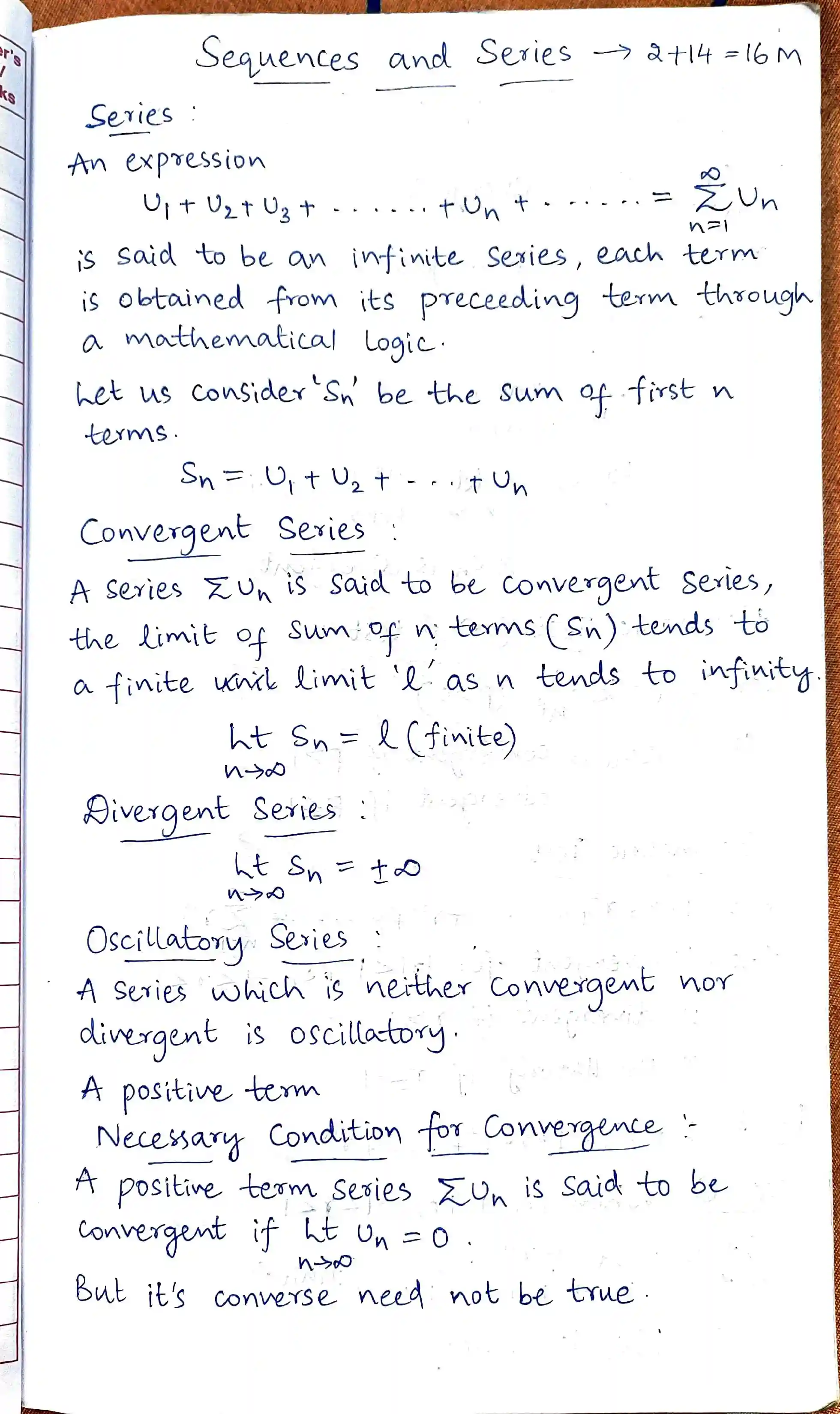 Page 1 of Sequence And Series