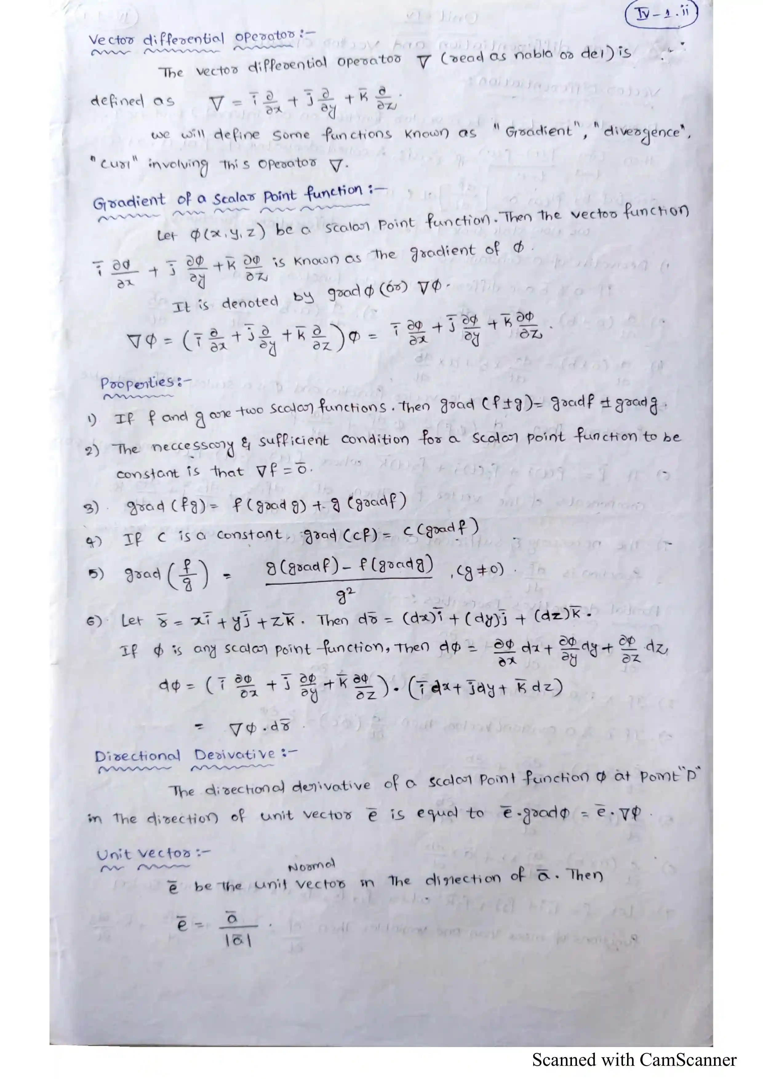 Page 2 of Vector Differentiation