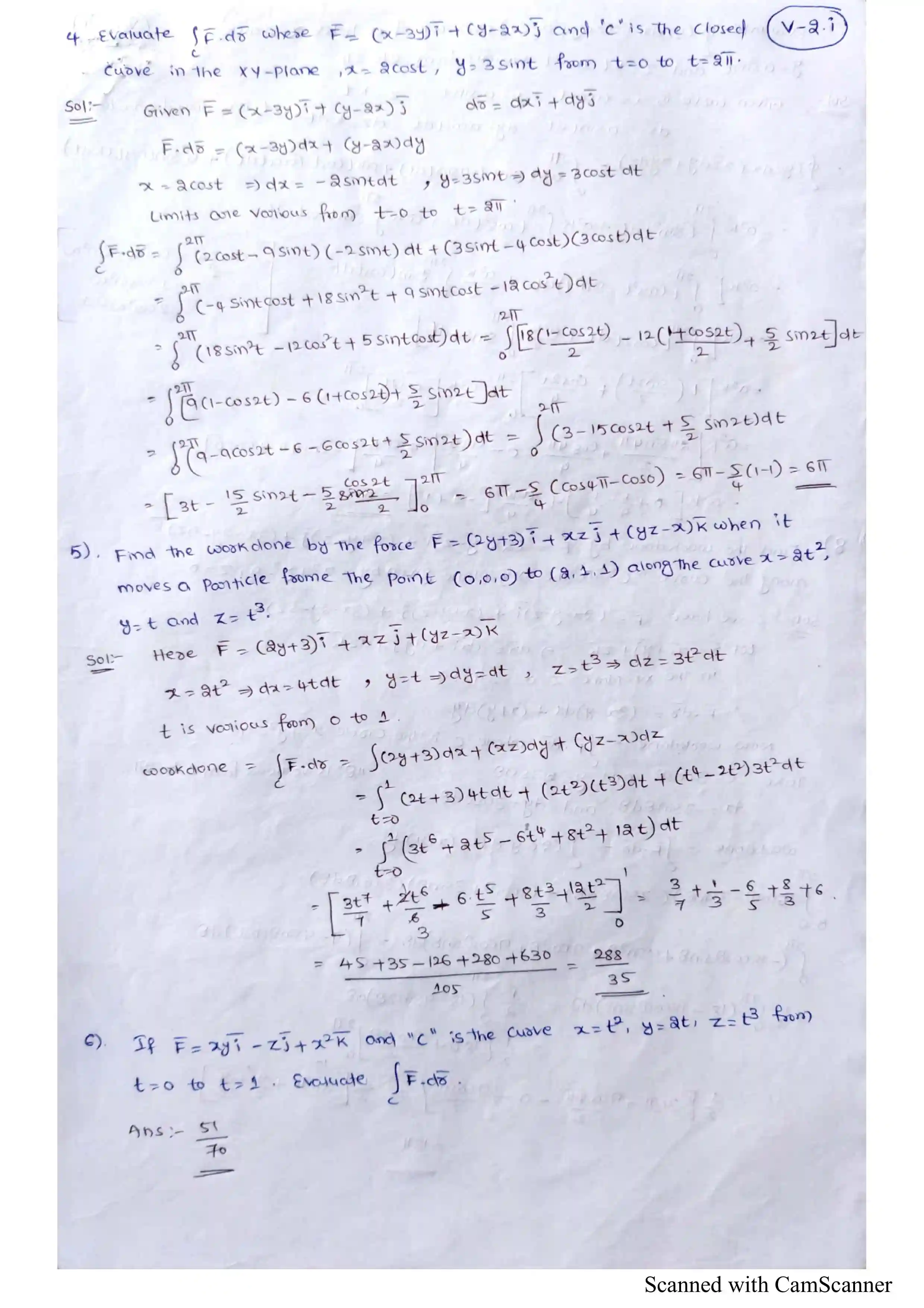 Page 3 of Vector Integration