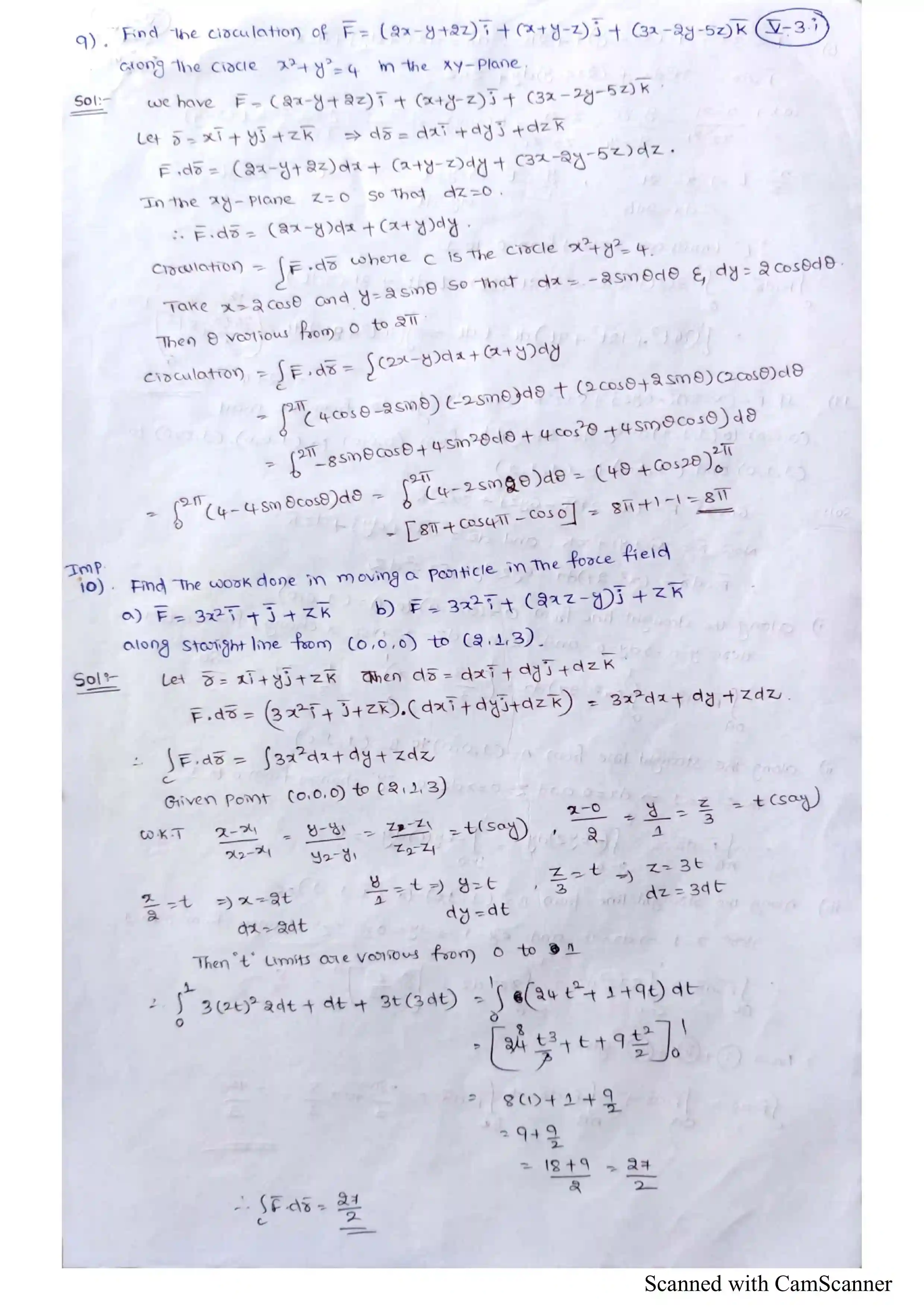 Page 5 of Vector Integration