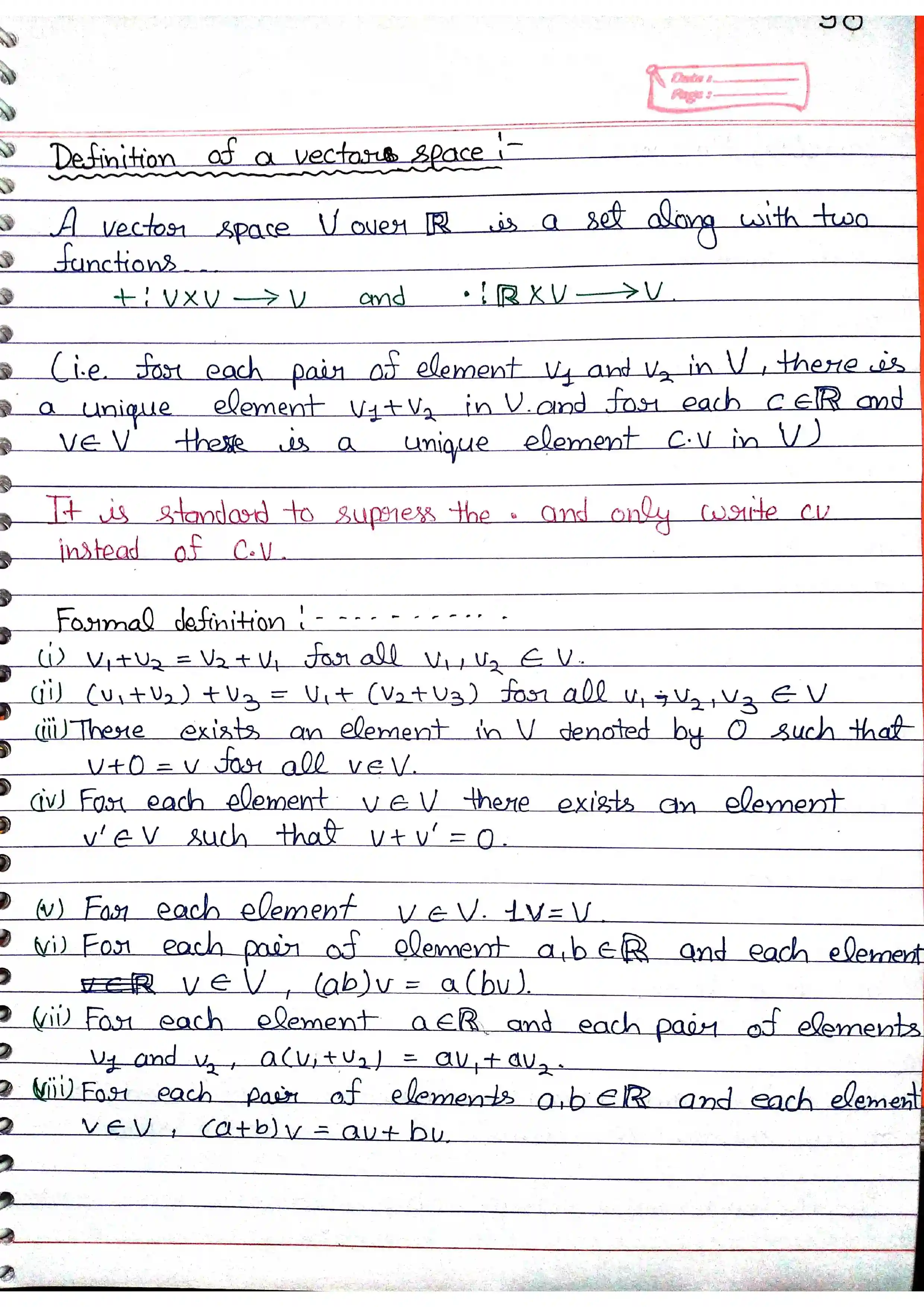 Page 2 of Vector Space