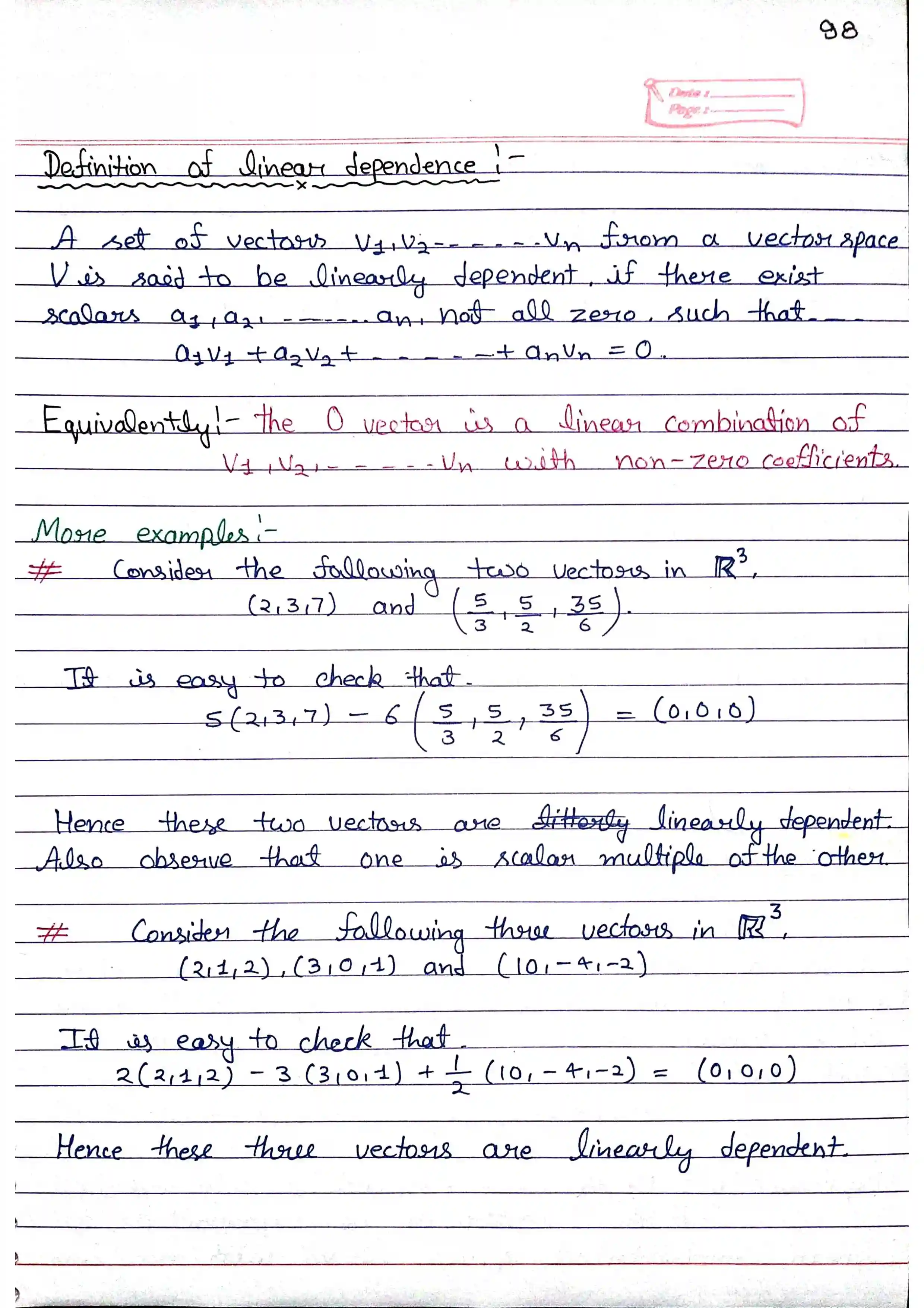 Page 10 of Vector Space