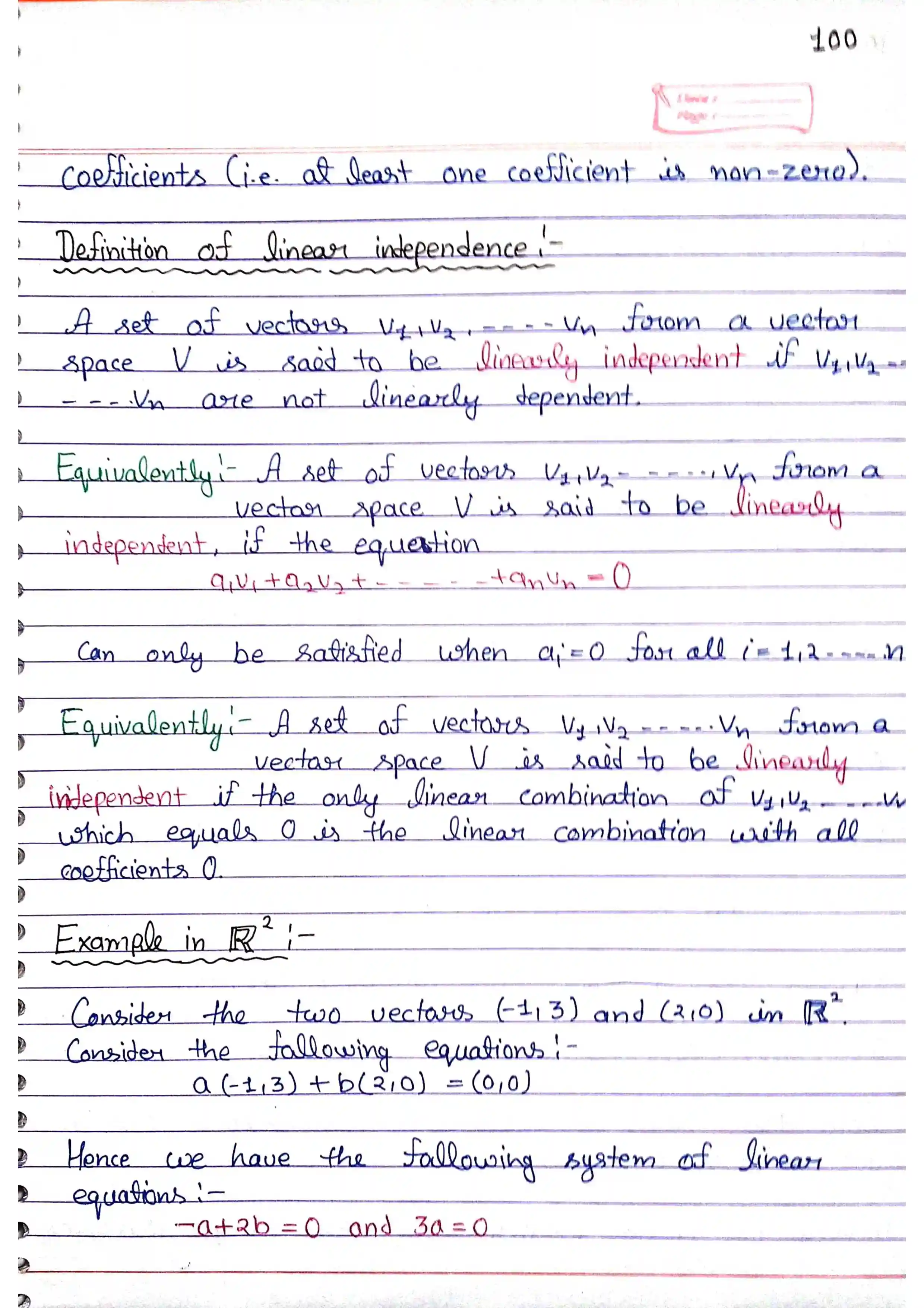 Page 12 of Vector Space