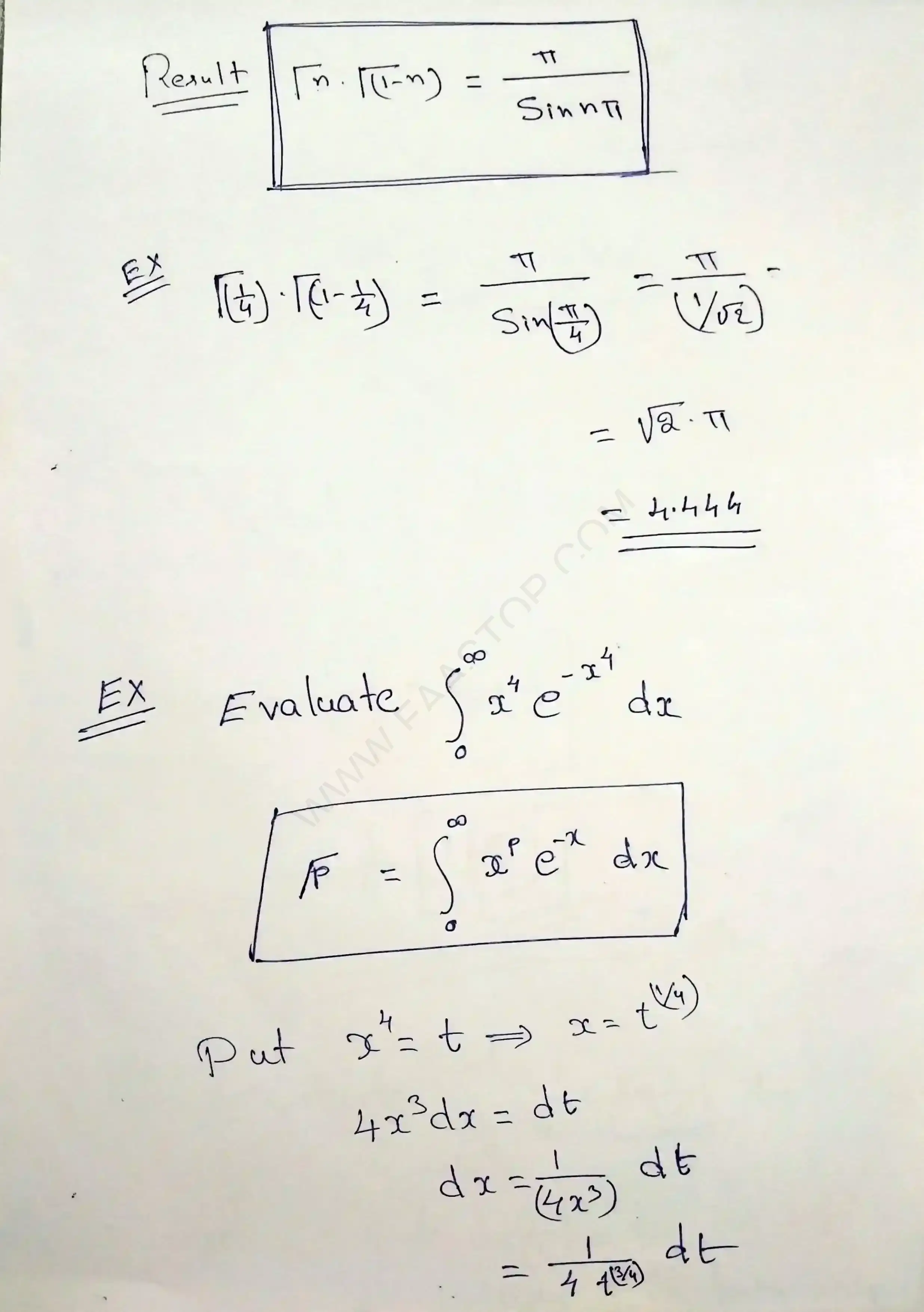 Page 4 of Beta Gama functions