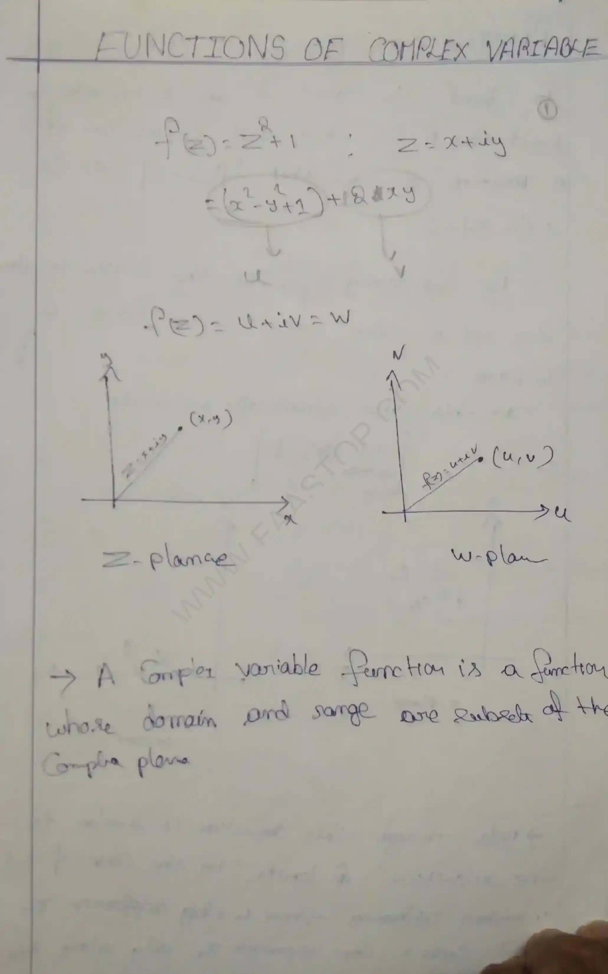 Page 4 of Complex Analysis