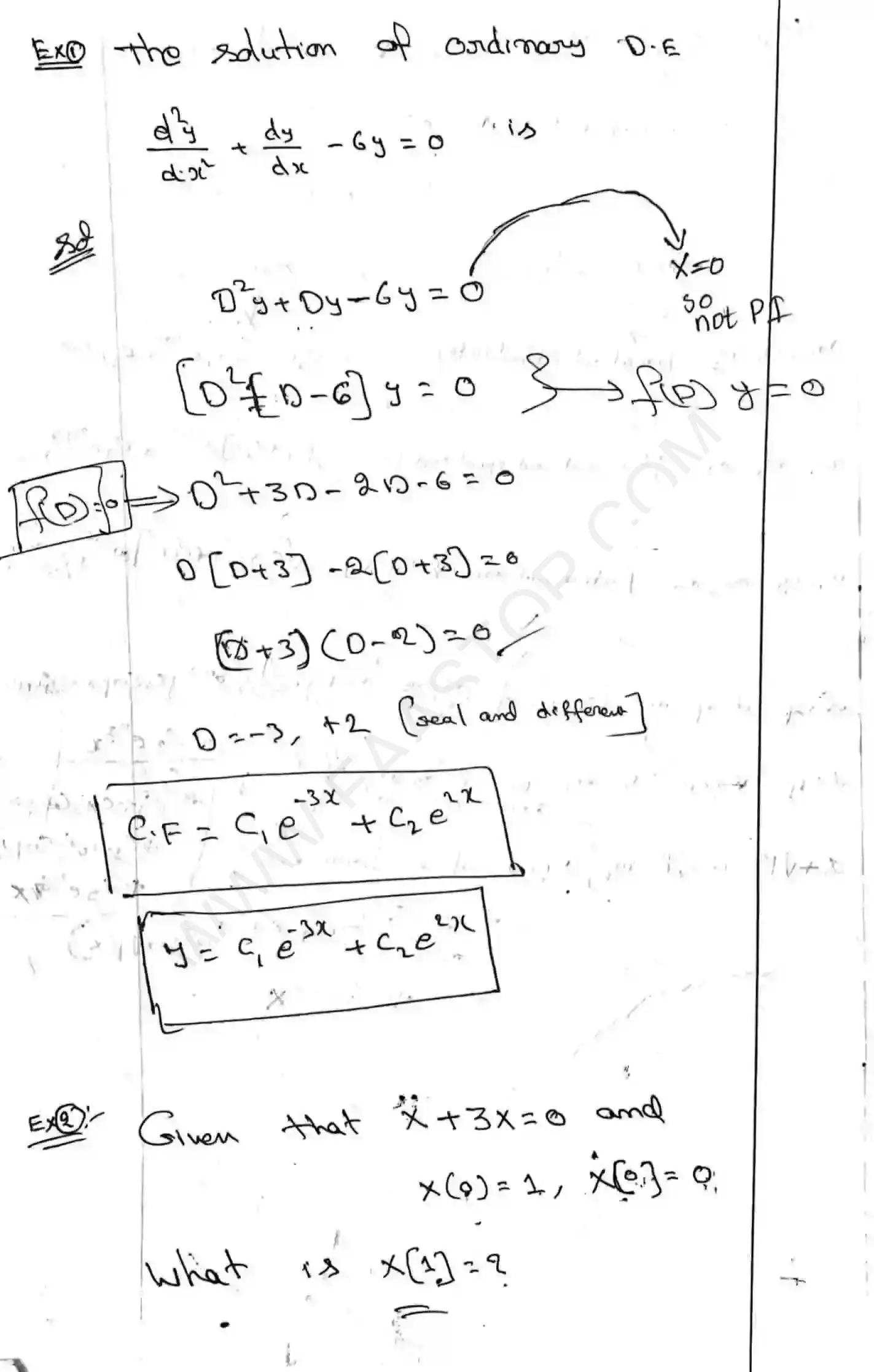 Page 8 of Higher order Differential Equations