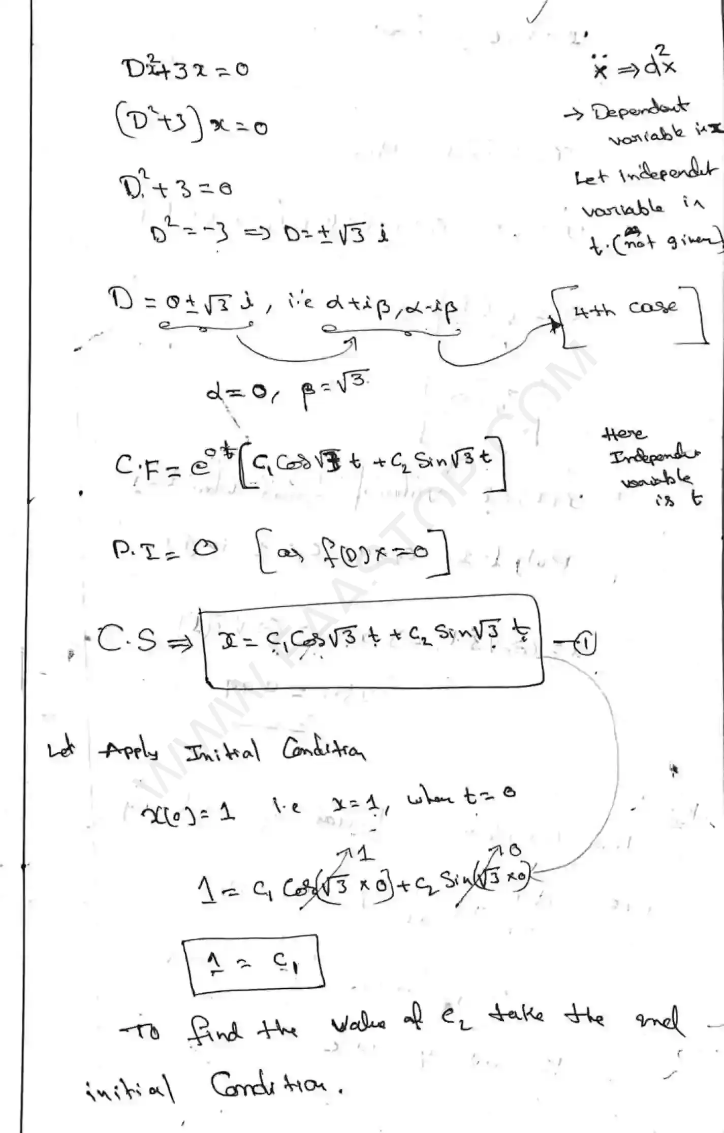 Page 10 of Higher order Differential Equations