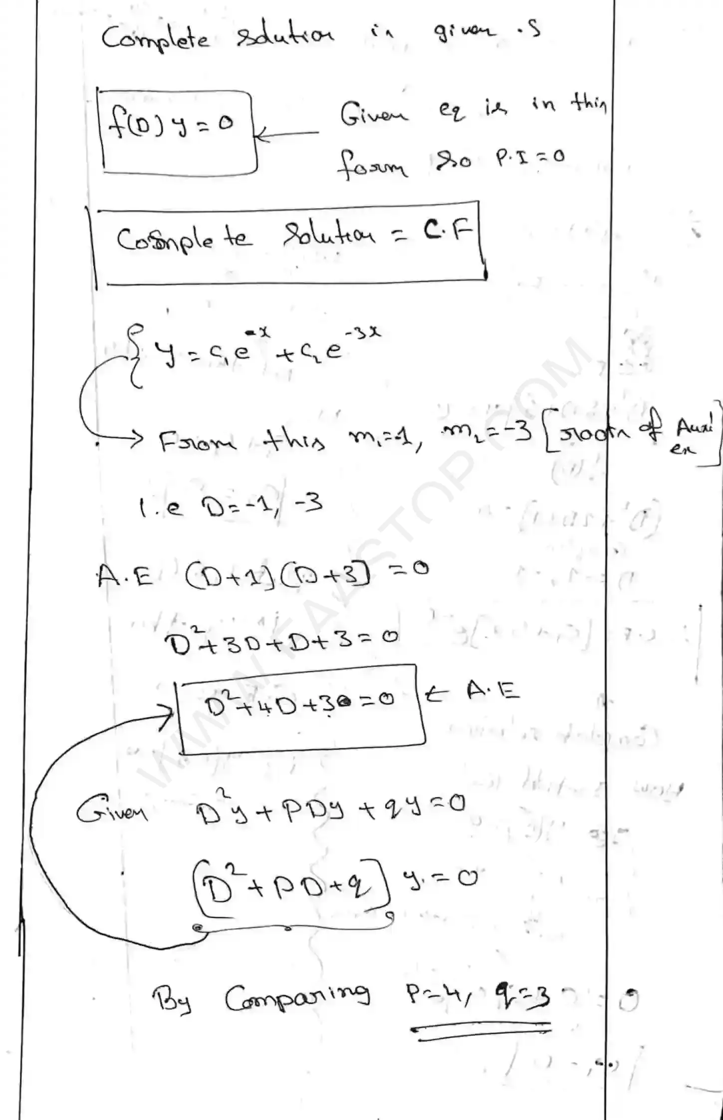Page 14 of Higher order Differential Equations