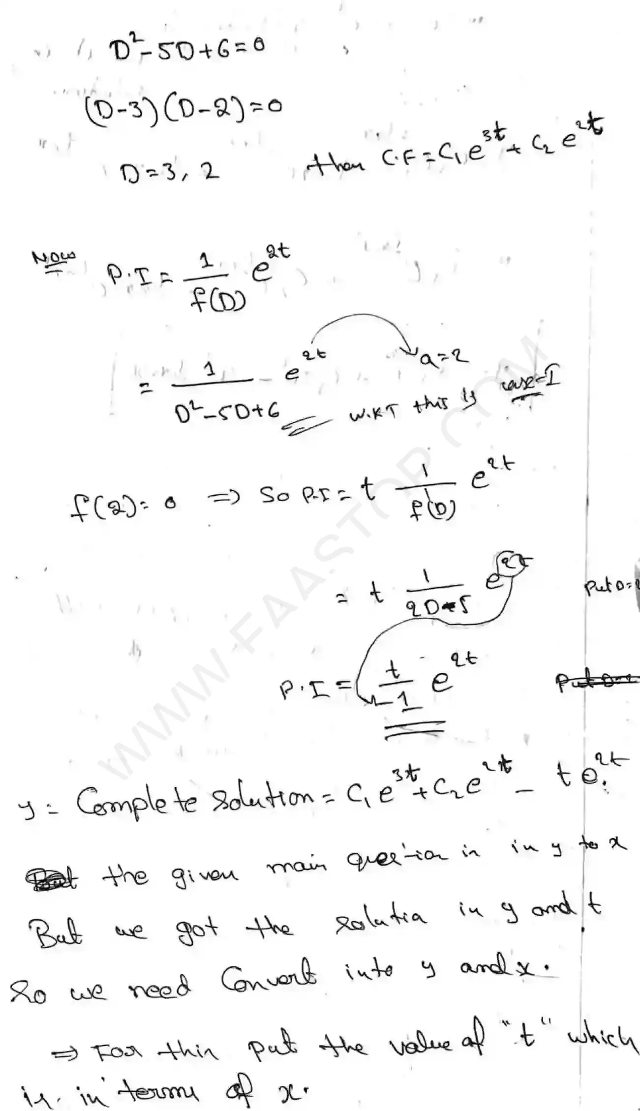 Page 50 of Higher order Differential Equations