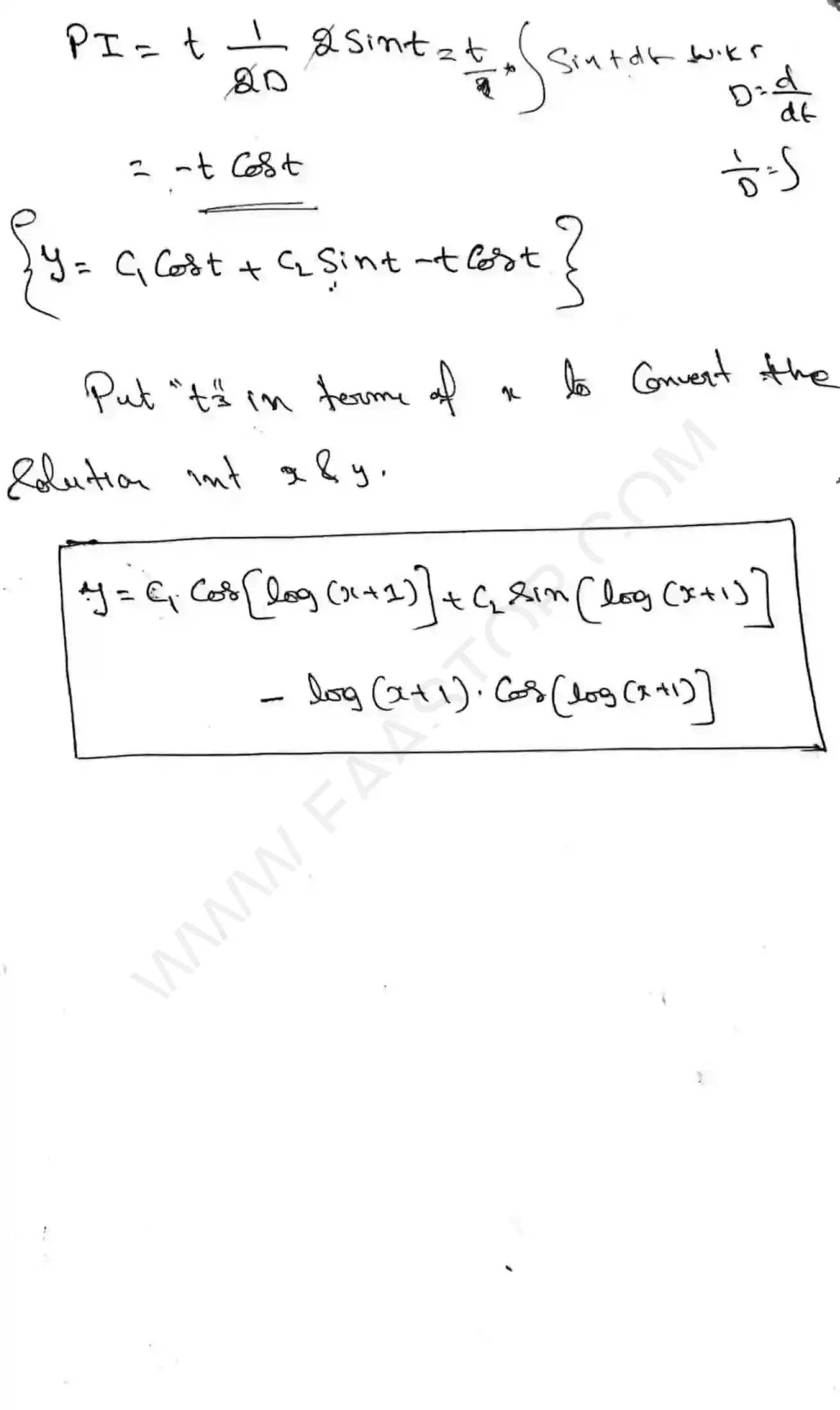 Page 58 of Higher order Differential Equations